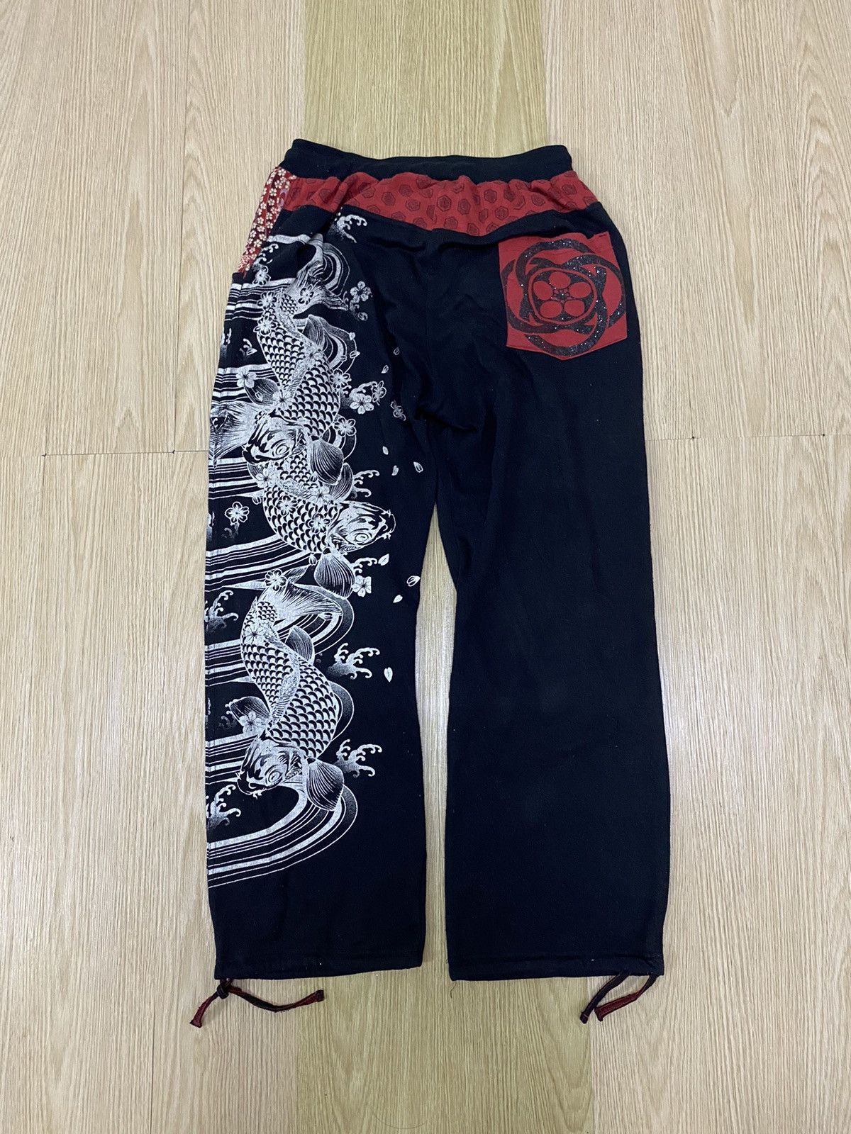 Bullet Noise × Japanese Brand × Kings Of Indigo Bullet Noise Japan Harajuku style koi fish joggerpant Size US 32 / EU 48 - 2 Thumbnail