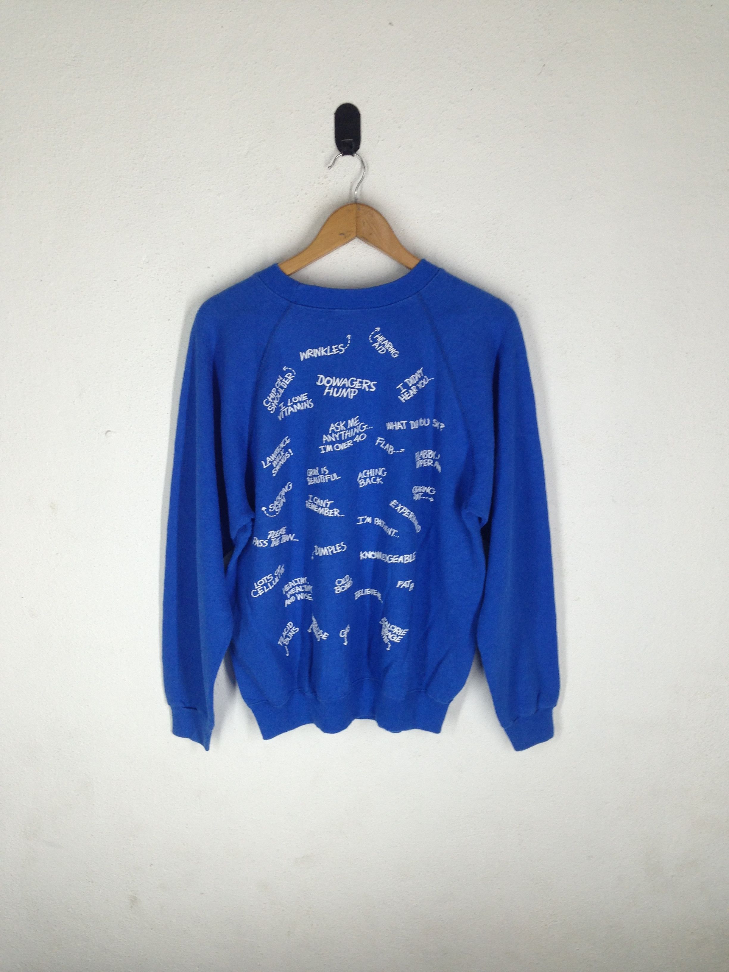 Vintage Rare!!! Vintage Positively Over 40 Hanes American Size US XL / EU 56 / 4 - 2 Thumbnail