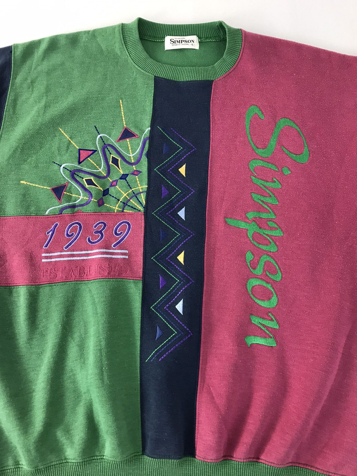 Other Sweatshirt Simpson 1939 Establised Multicolor Style Size US L / EU 52-54 / 3 - 3 Thumbnail