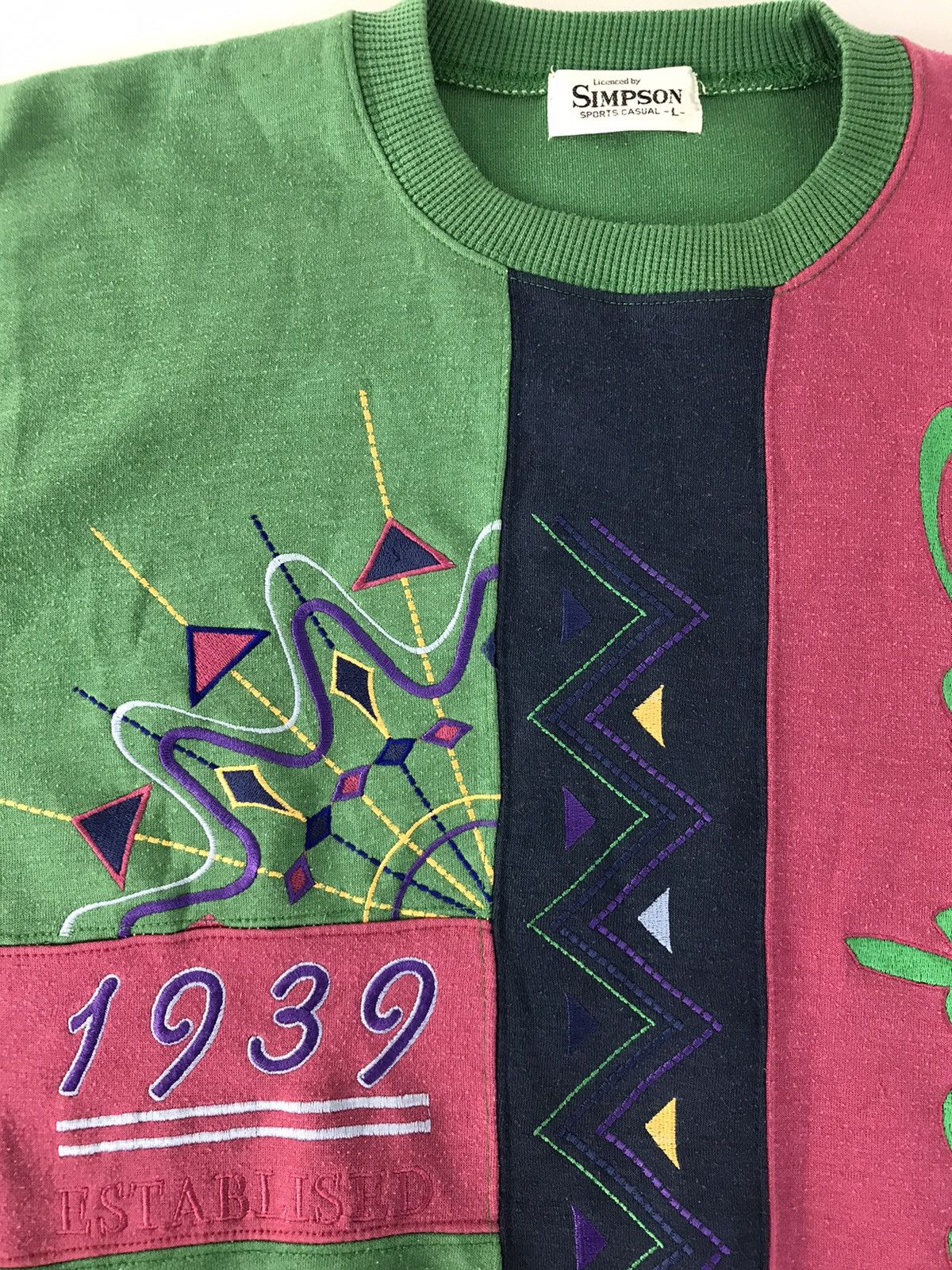 Other Sweatshirt Simpson 1939 Establised Multicolor Style Size US L / EU 52-54 / 3 - 4 Thumbnail