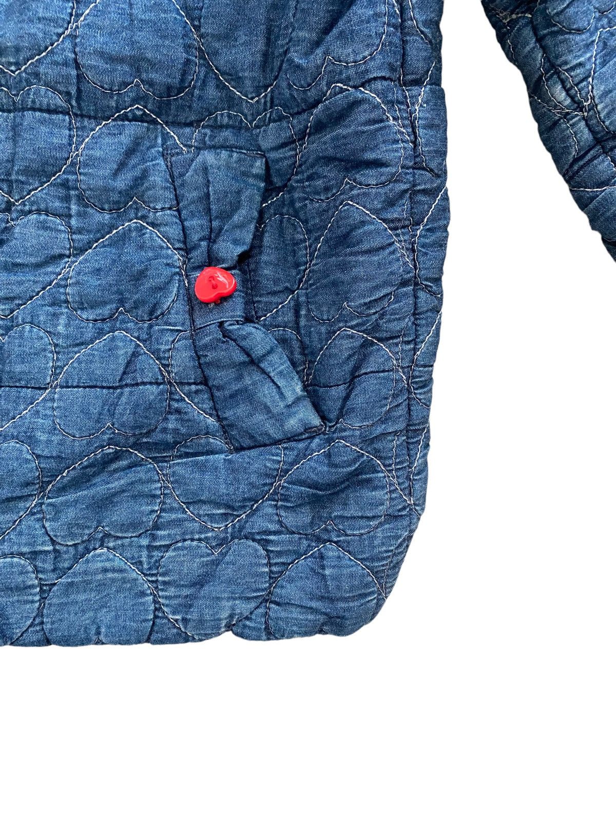 Hysteric Glamour × Japanese Brand × Rei Kawakubo Sunny Riven Indigo Jacket nice designer Size ONE SIZE - 5 Thumbnail