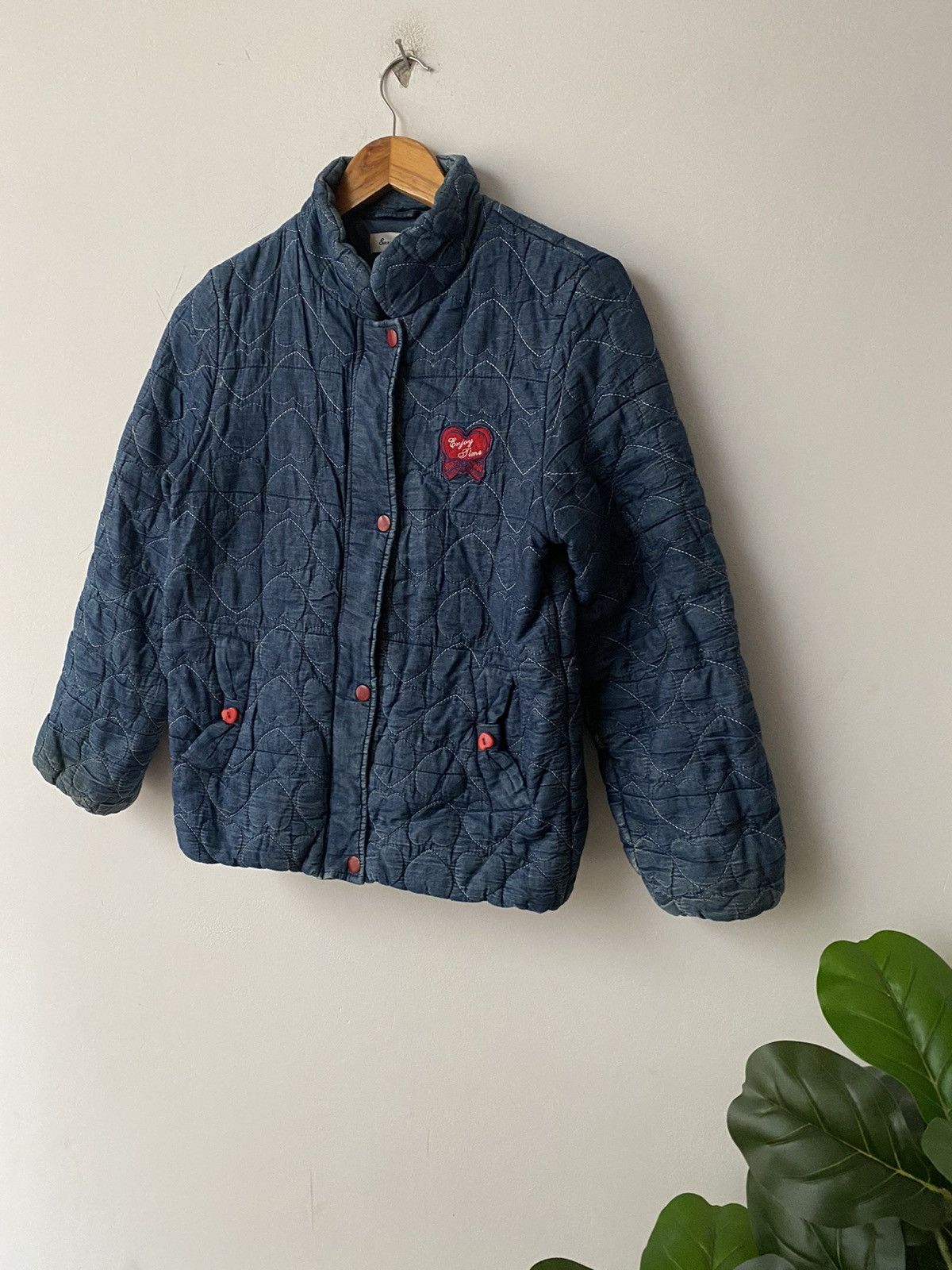 Hysteric Glamour × Japanese Brand × Rei Kawakubo Sunny Riven Indigo Jacket nice designer Size ONE SIZE - 9 Thumbnail
