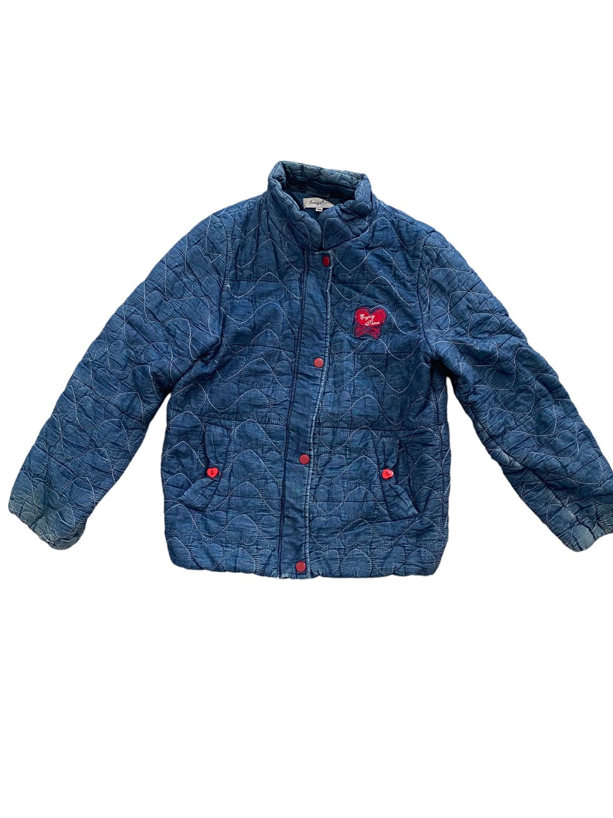 Hysteric Glamour × Japanese Brand × Rei Kawakubo Sunny Riven Indigo Jacket nice designer Size ONE SIZE - 3 Thumbnail