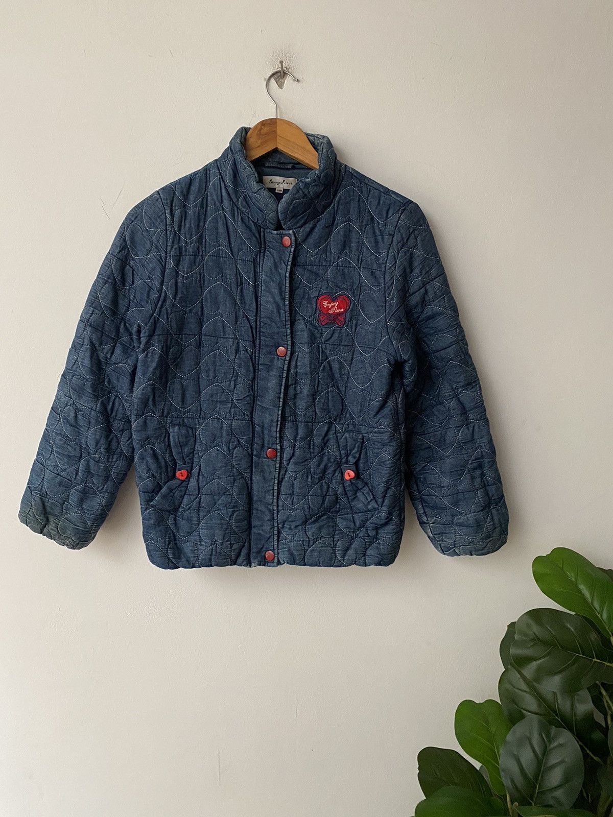 Hysteric Glamour × Japanese Brand × Rei Kawakubo Sunny Riven Indigo Jacket nice designer Size ONE SIZE - 11 Thumbnail