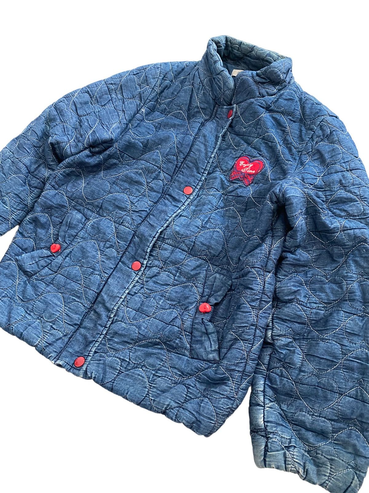 Hysteric Glamour × Japanese Brand × Rei Kawakubo Sunny Riven Indigo Jacket nice designer Size ONE SIZE - 1 Thumbnail