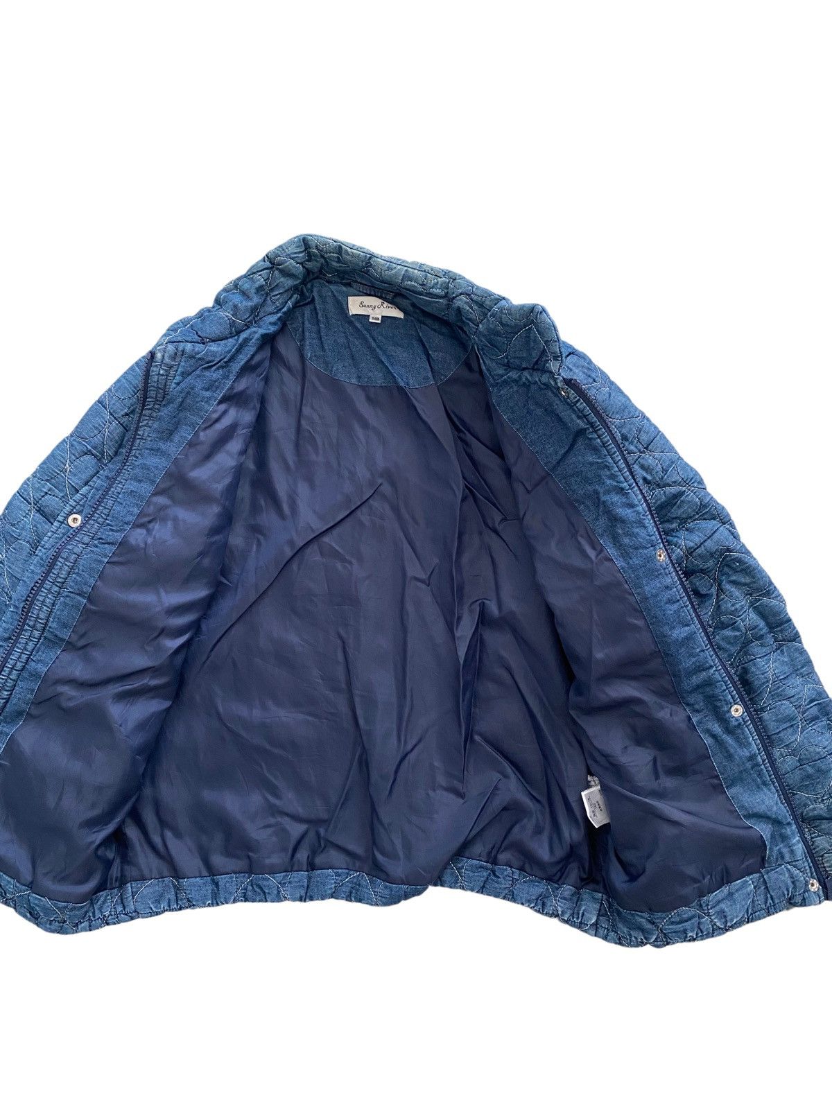 Hysteric Glamour × Japanese Brand × Rei Kawakubo Sunny Riven Indigo Jacket nice designer Size ONE SIZE - 8 Thumbnail