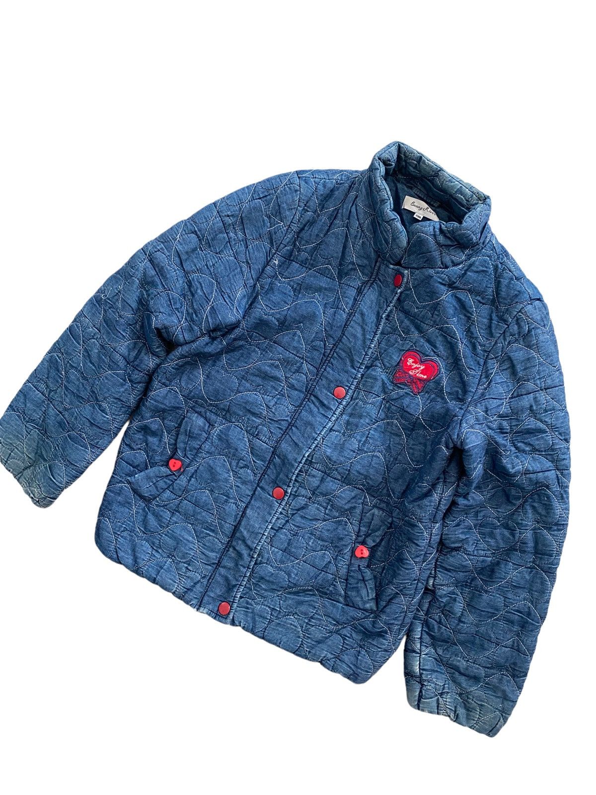 Hysteric Glamour × Japanese Brand × Rei Kawakubo Sunny Riven Indigo Jacket nice designer Size ONE SIZE - 2 Thumbnail