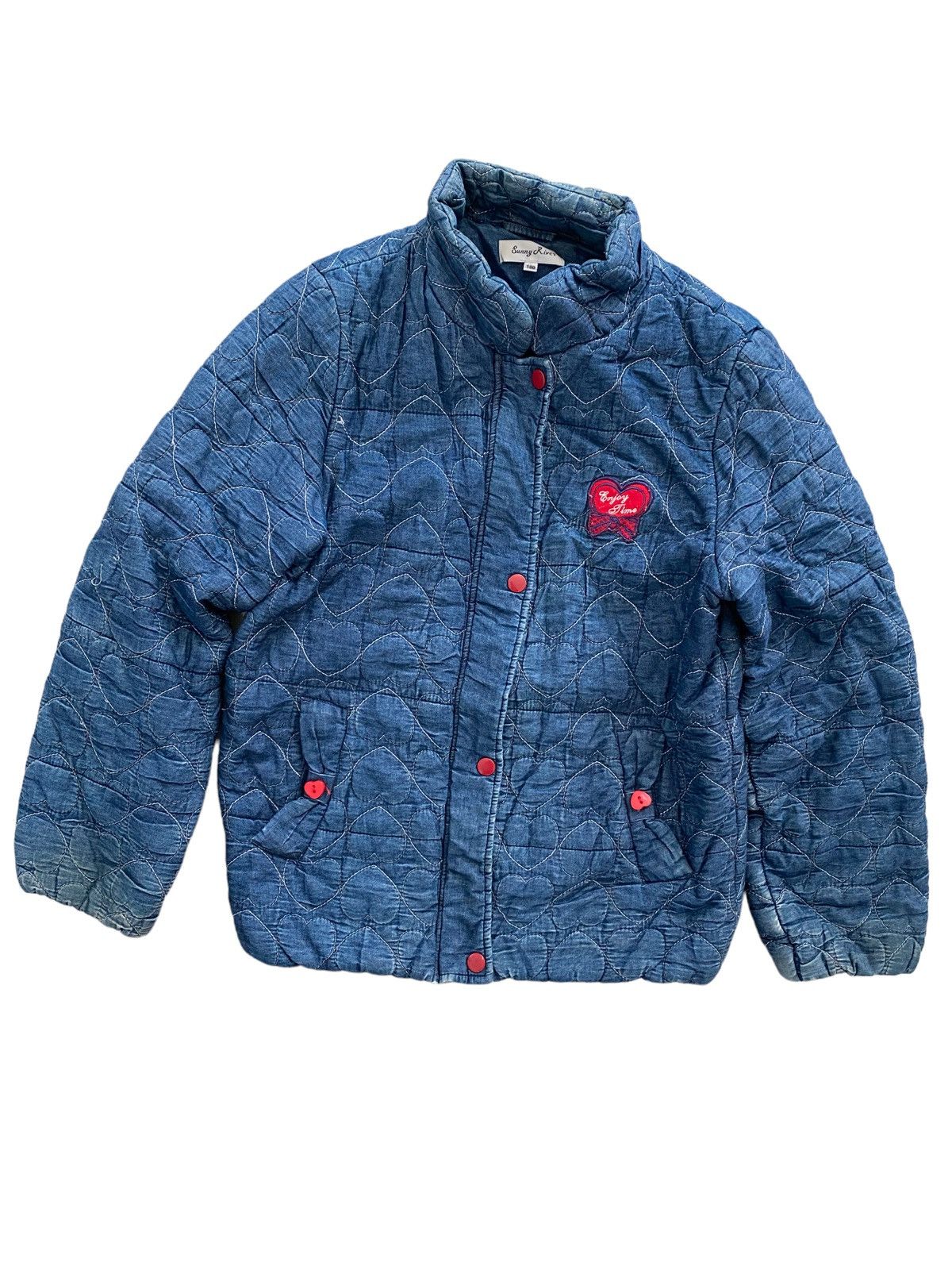 Hysteric Glamour × Japanese Brand × Rei Kawakubo Sunny Riven Indigo Jacket nice designer Size ONE SIZE - 6 Thumbnail