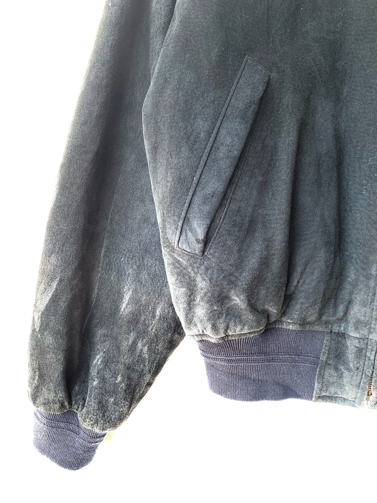 Le Grande Bleu (L.G.B.) PPFM Spellout Leather Varsity Letterman Jacket Size US M / EU 48-50 / 2 - 4 Thumbnail