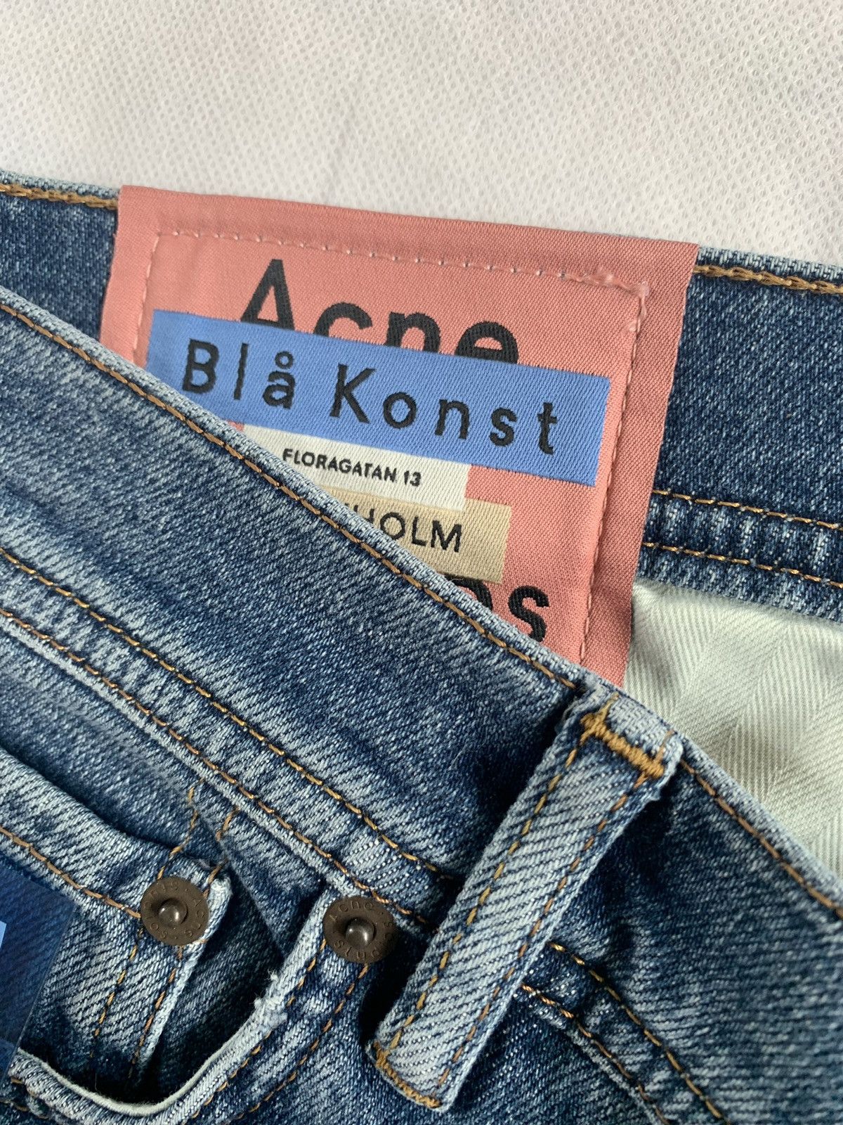 Acne Studios 32 x 32 North Denim in Mid Blue Size US 32 / EU 48 - 8 Thumbnail