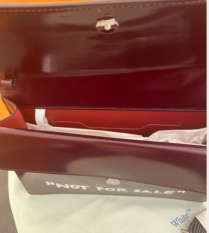 Off-White “NOT FOR SALE” 0.7 Jitney Bag in Bordeaux Size ONE SIZE - 3 Thumbnail
