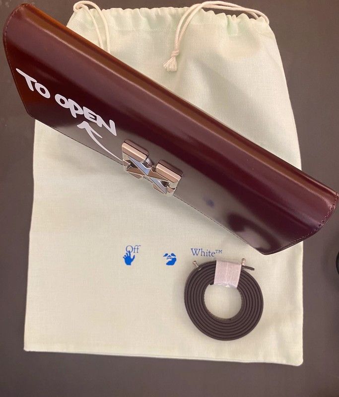 Off-White “NOT FOR SALE” 0.7 Jitney Bag in Bordeaux Size ONE SIZE - 5 Thumbnail
