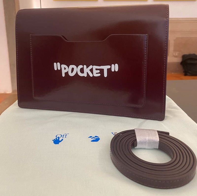 Off-White “NOT FOR SALE” 0.7 Jitney Bag in Bordeaux Size ONE SIZE - 4 Thumbnail
