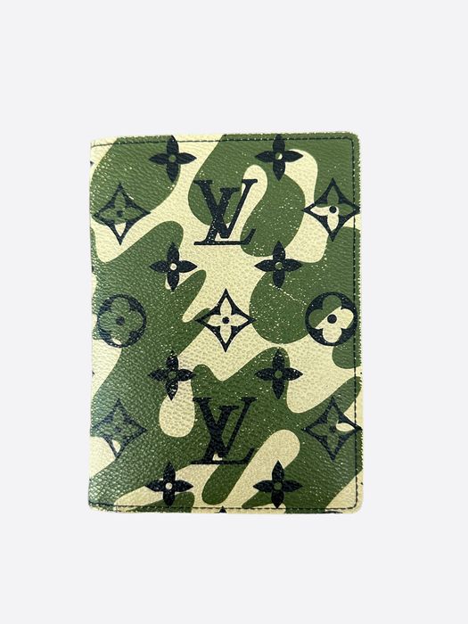 Louis Vuitton Takashi Murakami Green Camouflage Monogram Belt