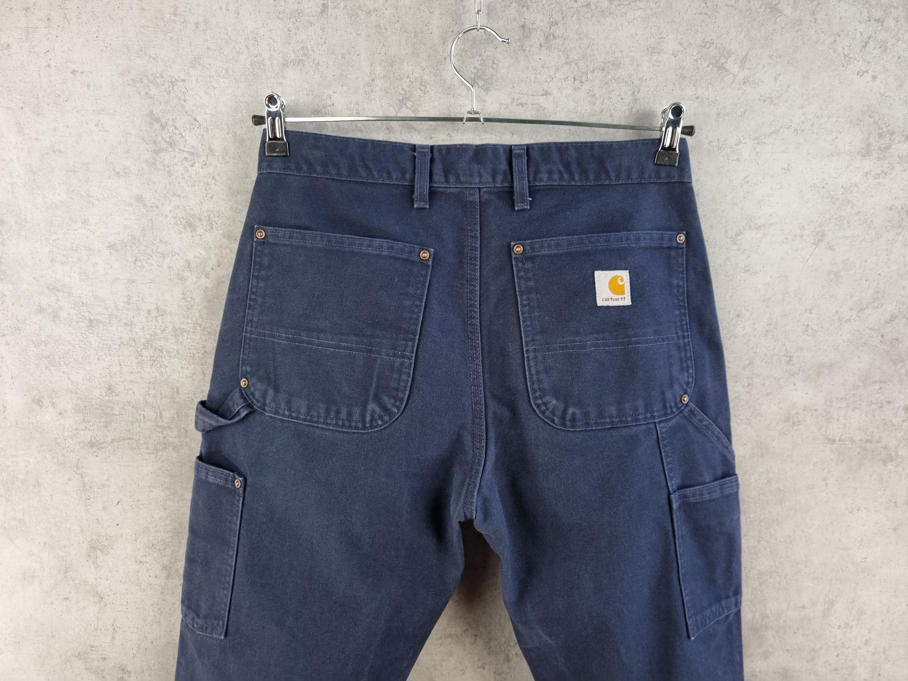 Vintage 90s Double Knees Carpenter Denim Pants Size US 30 / EU 46 - 2 Thumbnail