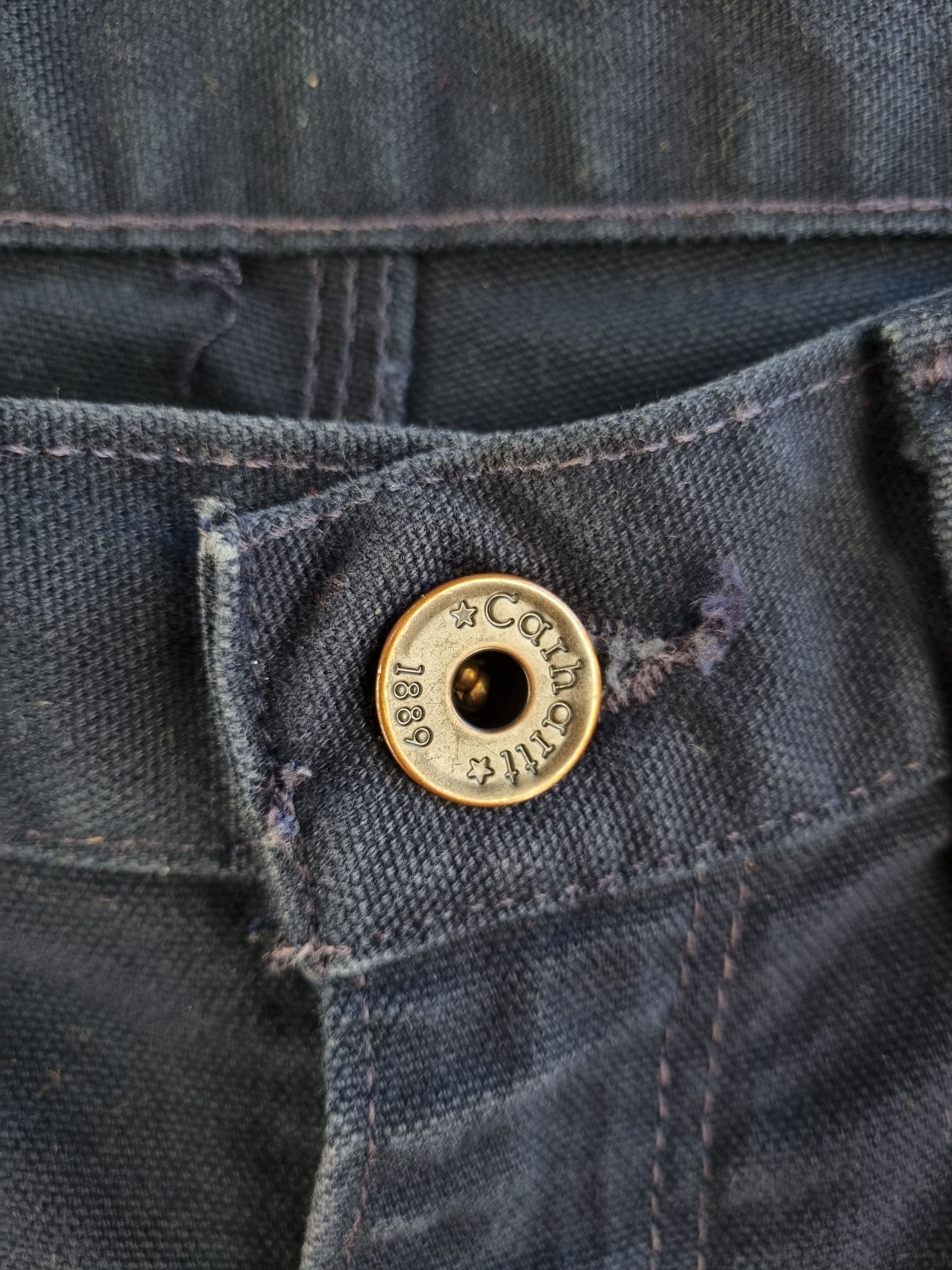 Vintage 90s Double Knees Carpenter Denim Pants Size US 30 / EU 46 - 9 Thumbnail