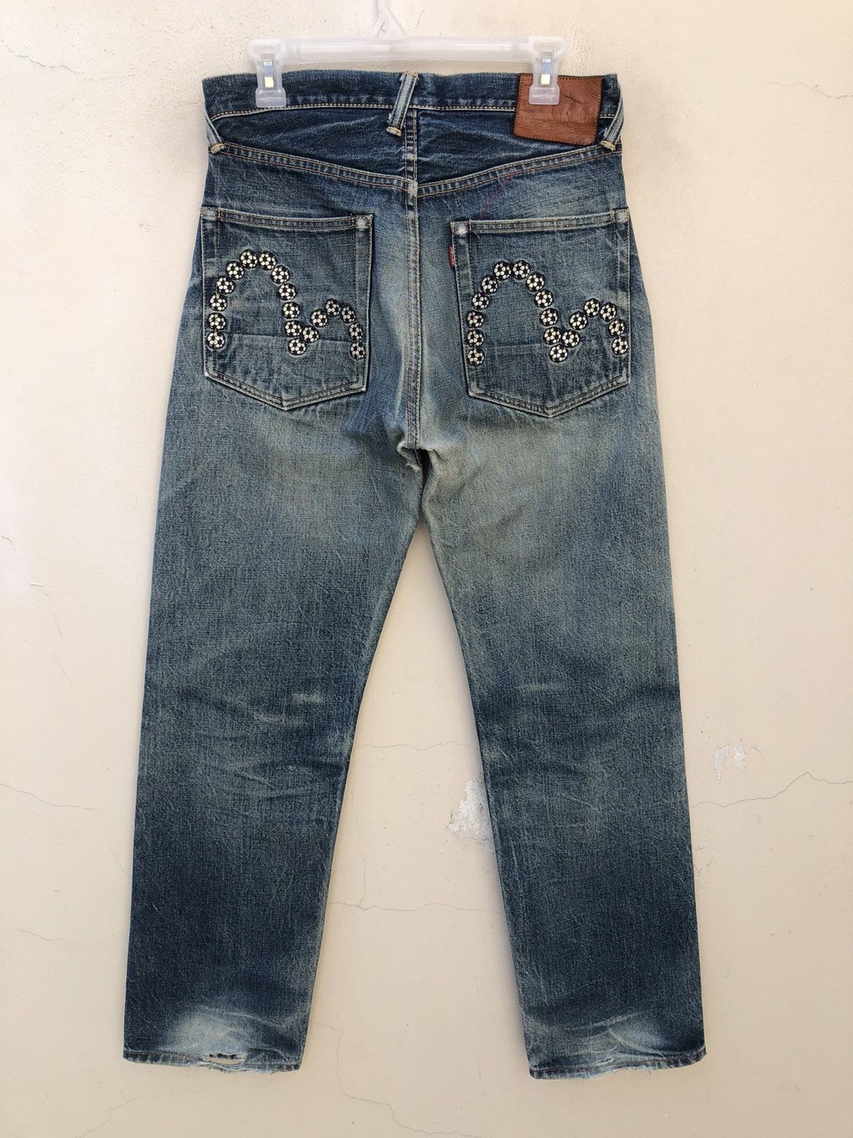 Evisu Vintage Evisu Japan Ripped Selvedge Denim Trashed Jeans Size US 30 / EU 46 - 6 Thumbnail