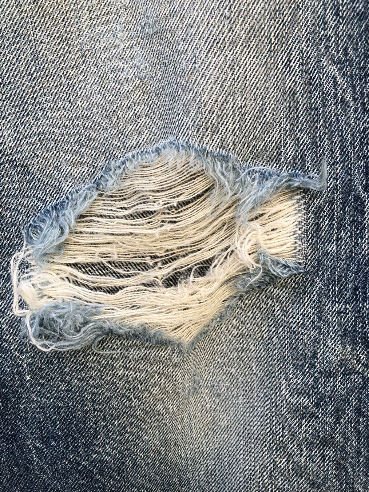 Evisu Vintage Evisu Japan Ripped Selvedge Denim Trashed Jeans Size US 30 / EU 46 - 19 Thumbnail