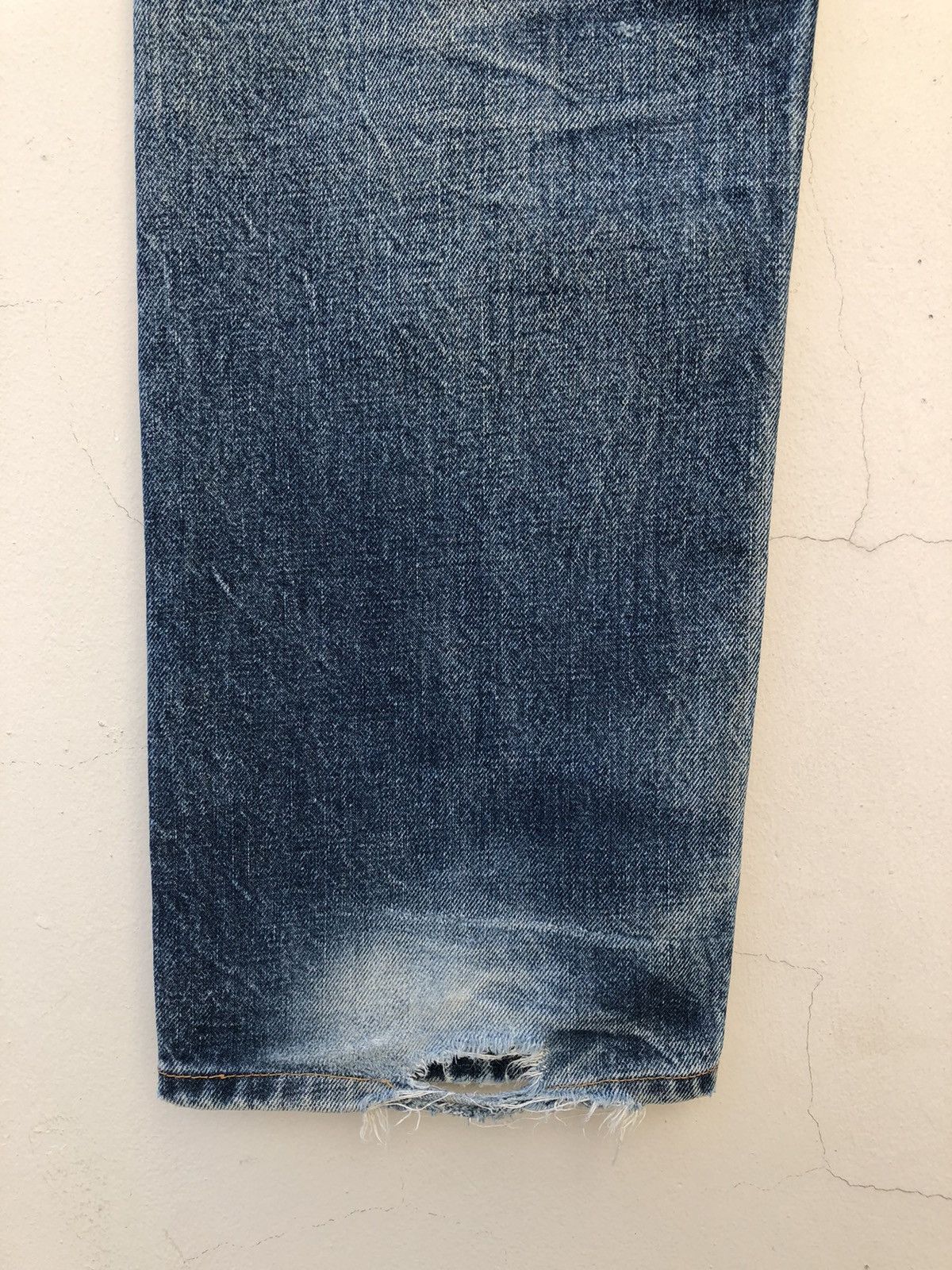 Evisu Vintage Evisu Japan Ripped Selvedge Denim Trashed Jeans Size US 30 / EU 46 - 8 Thumbnail