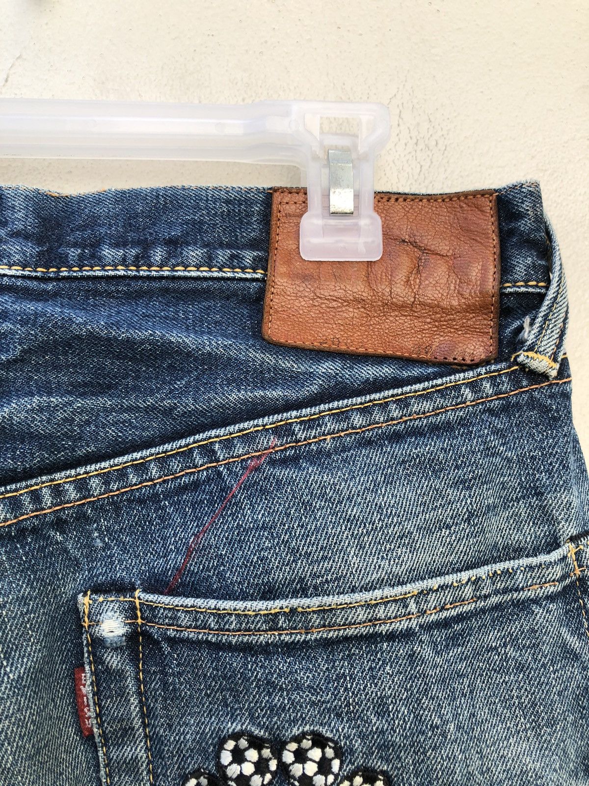 Evisu Vintage Evisu Japan Ripped Selvedge Denim Trashed Jeans Size US 30 / EU 46 - 10 Thumbnail