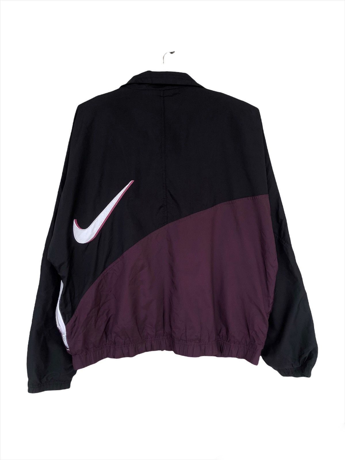 Nike SICK🔥90s Nike Multicolor Swoosh Logo Zipper Jacket Size US L / EU 52-54 / 3 - 4 Thumbnail
