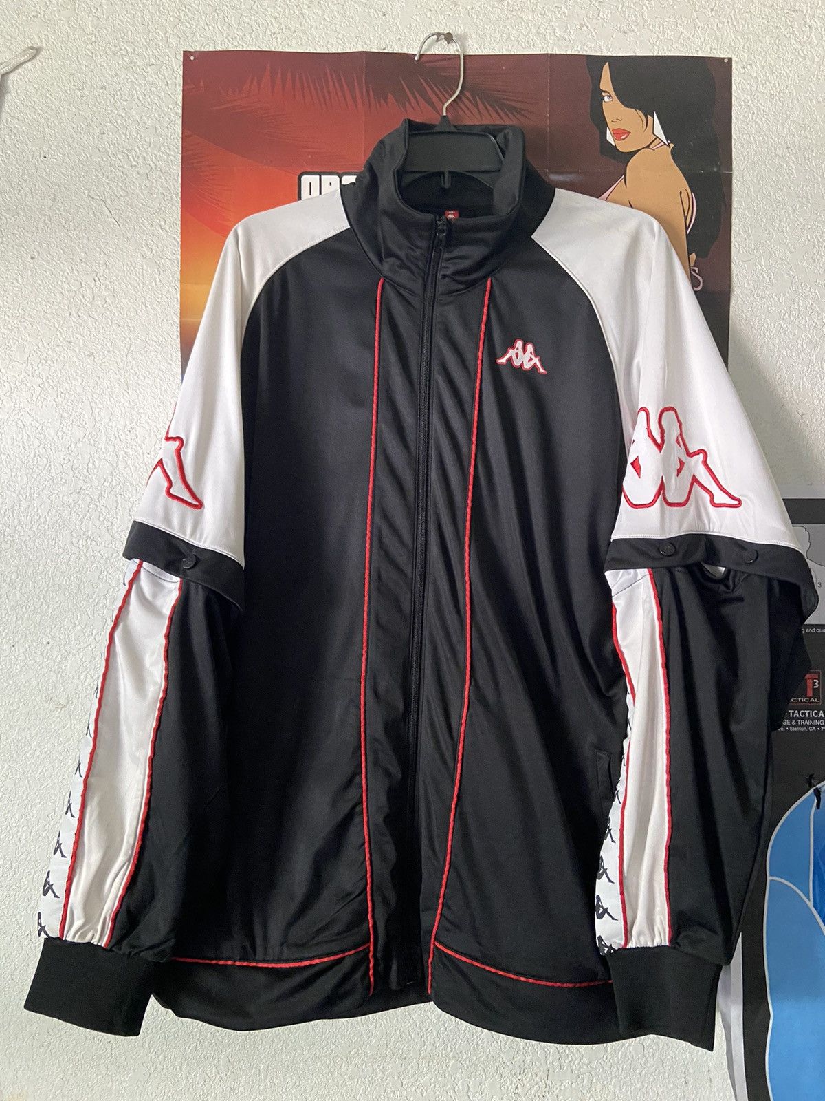 Kappa Streetwear Vintage Vintage Kappa Track Jacket w Detachable Sleeves Grailed