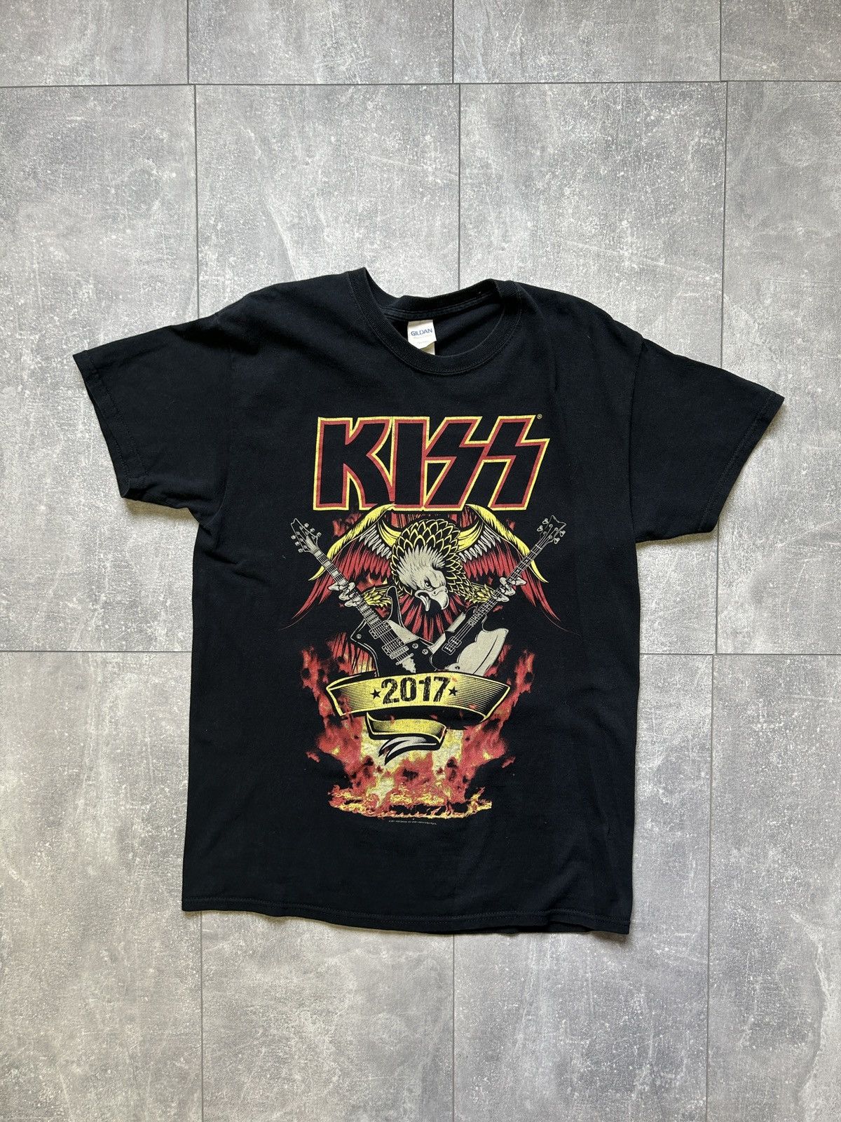 Band Tees Mens Vintage Kiss T Shirt rock band tee streetwear rare Size US M / EU 48-50 / 2 - 1 Thumbnail