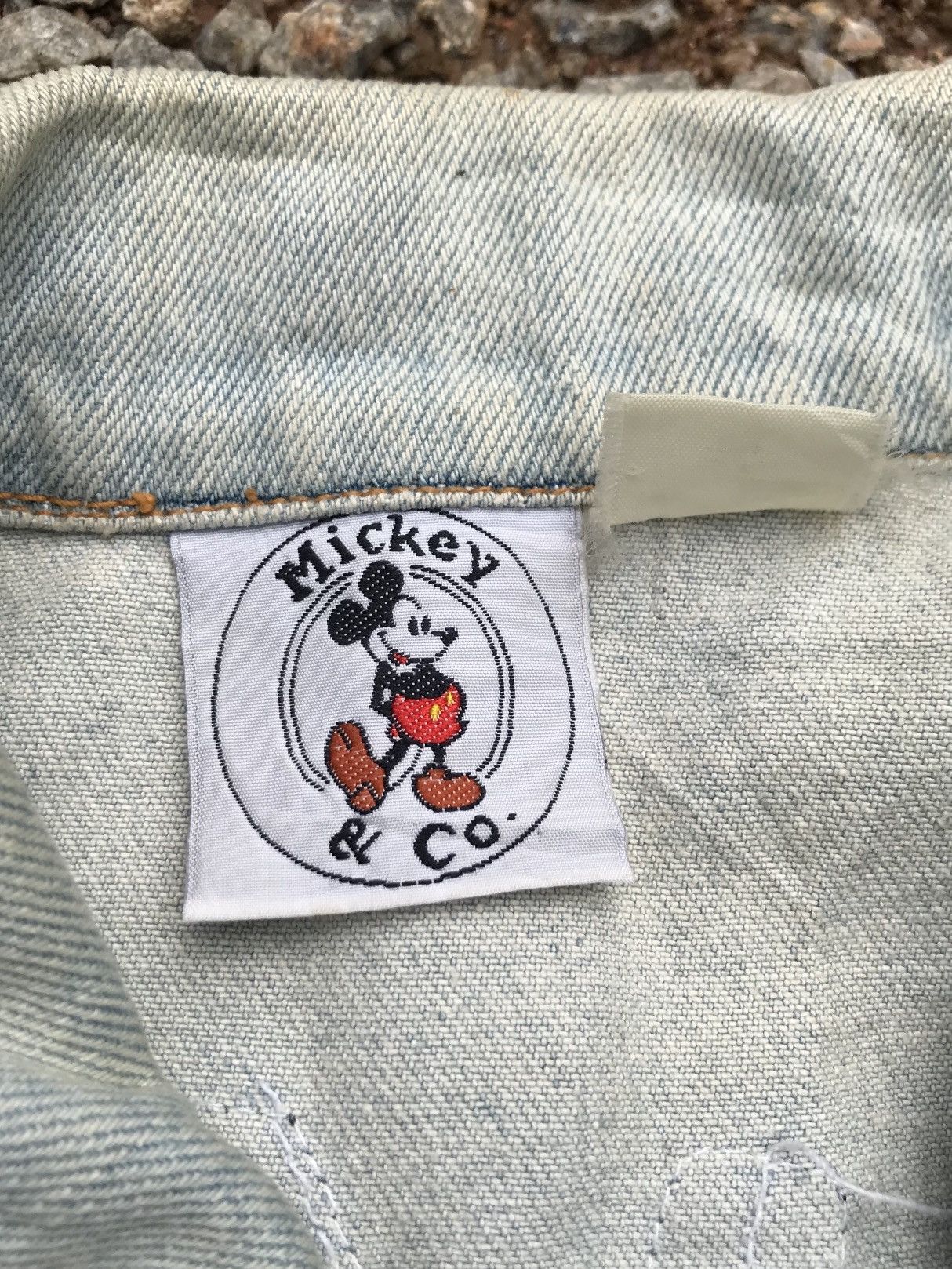 Disney vintage rare OG 90s mickey mouse patchwork denim jacket Size US L / EU 52-54 / 3 - 7 Thumbnail