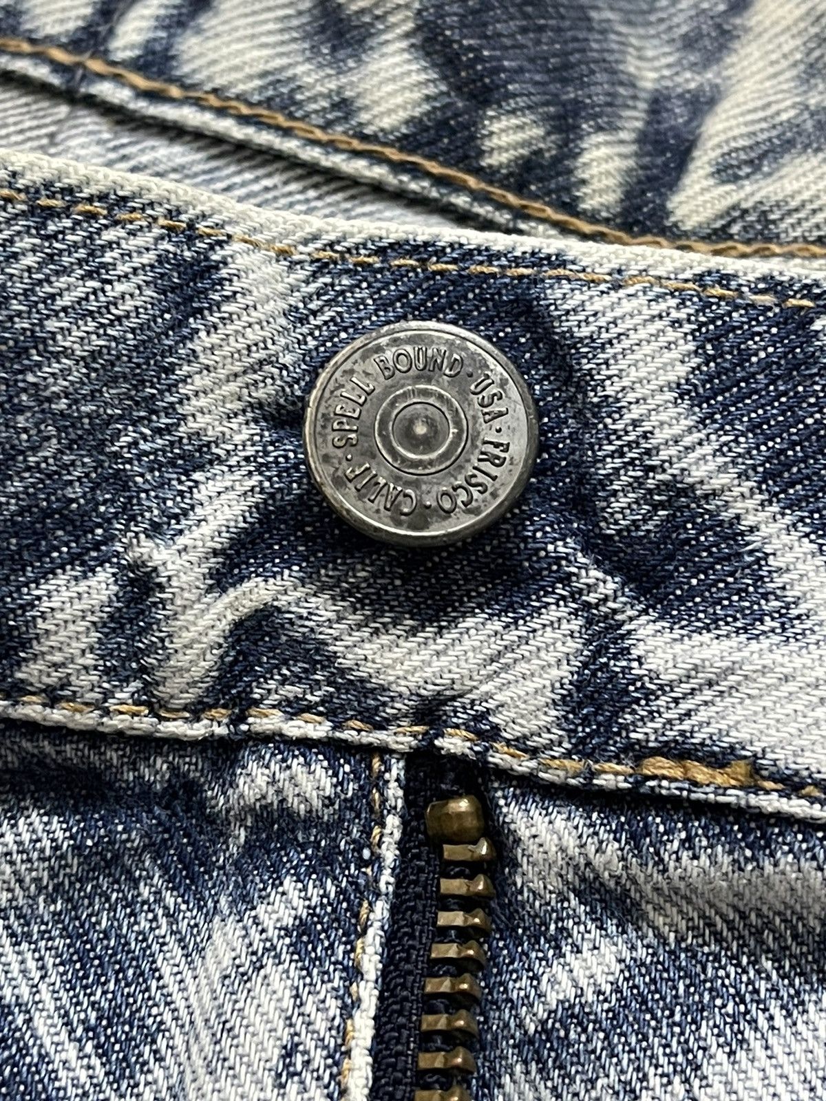 Japanese Brand × Spellbound × Vintage Vintage Spellbound Acid Wash Baggy Denim Pants Size US 30 / EU 46 - 6 Thumbnail