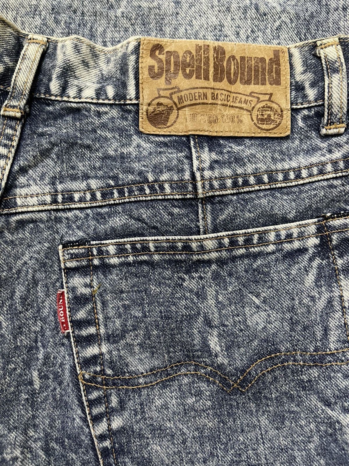 Japanese Brand × Spellbound × Vintage Vintage Spellbound Acid Wash Baggy Denim Pants Size US 30 / EU 46 - 3 Thumbnail