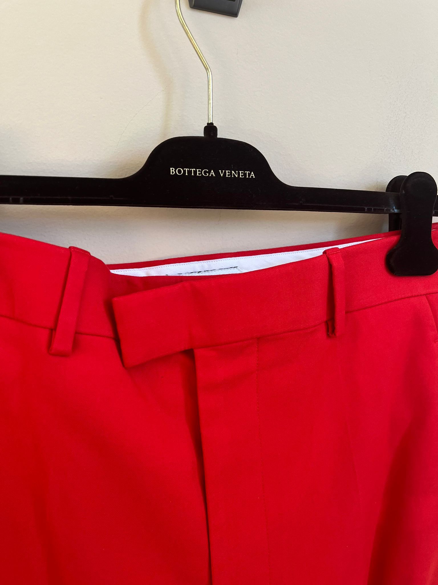 Bottega Veneta Midseason Cotton Gabardine Strap Knee Pants in Fire Engine Size US 30 / EU 46 - 4 Thumbnail