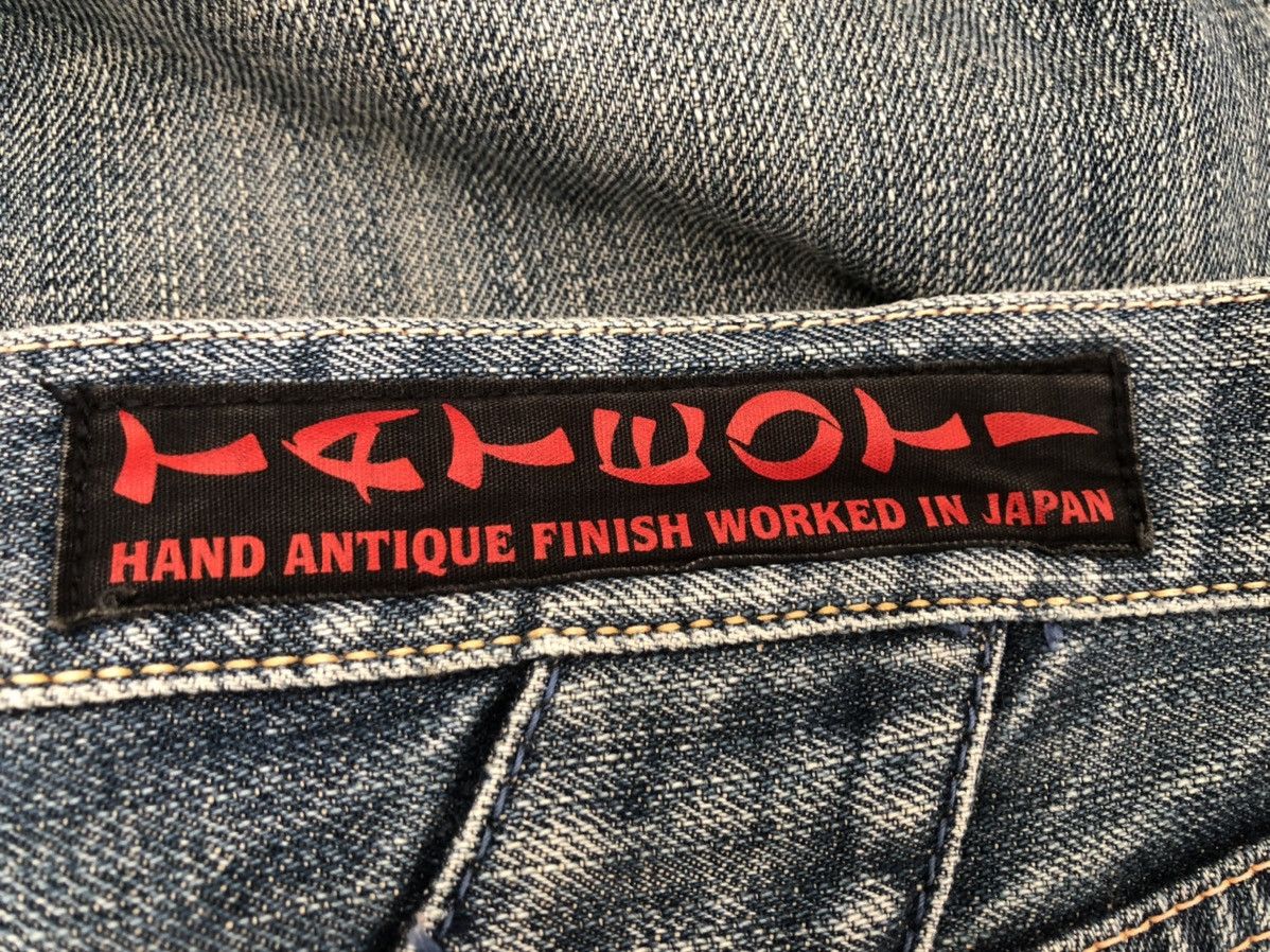 Evisu Vintage Evisu Yamane TATEOTI Faded Blue Denim Selvedge Jeans Size US 31 - 22 Thumbnail