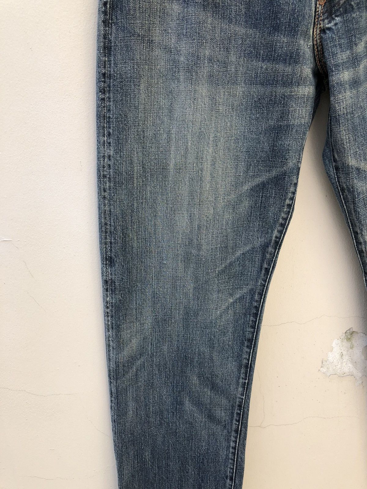 Evisu Vintage Evisu Yamane TATEOTI Faded Blue Denim Selvedge Jeans Size US 31 - 15 Thumbnail