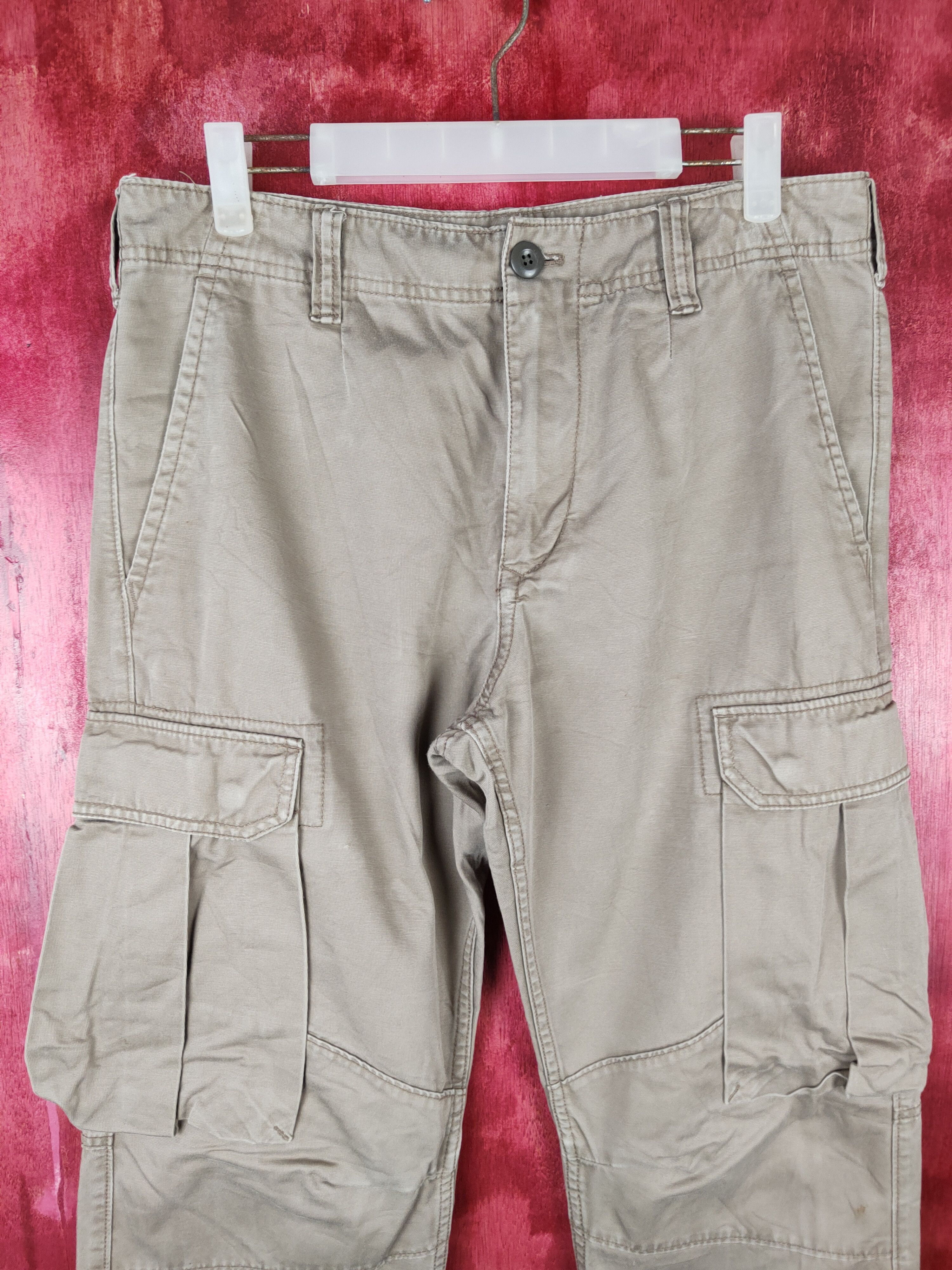 Gap GAP Brown Multi Pocket Tactical Cargo Pants #S486 Size US 32 / EU 48 - 2 Thumbnail