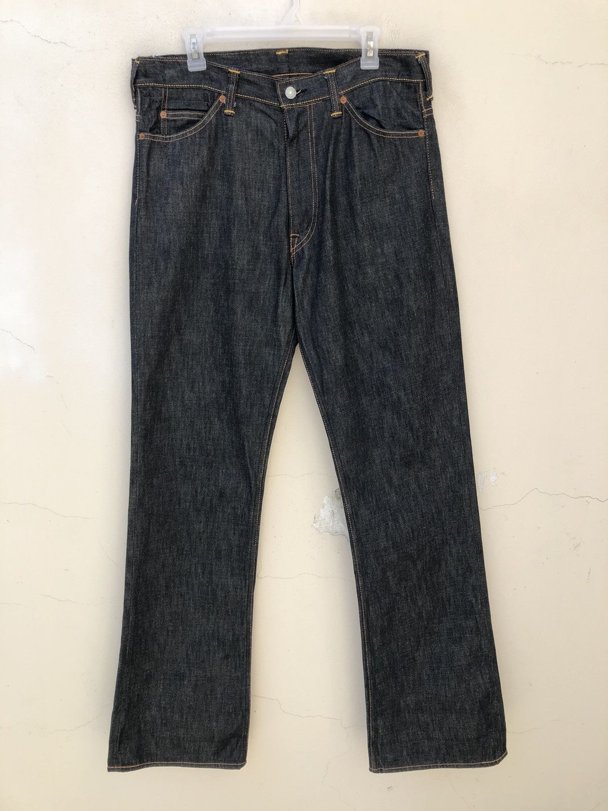 Evisu RARE!!! Vintage Evisu Japan Dark Blue Denim Flare Jeans Size US 34 / EU 50 - 12 Thumbnail