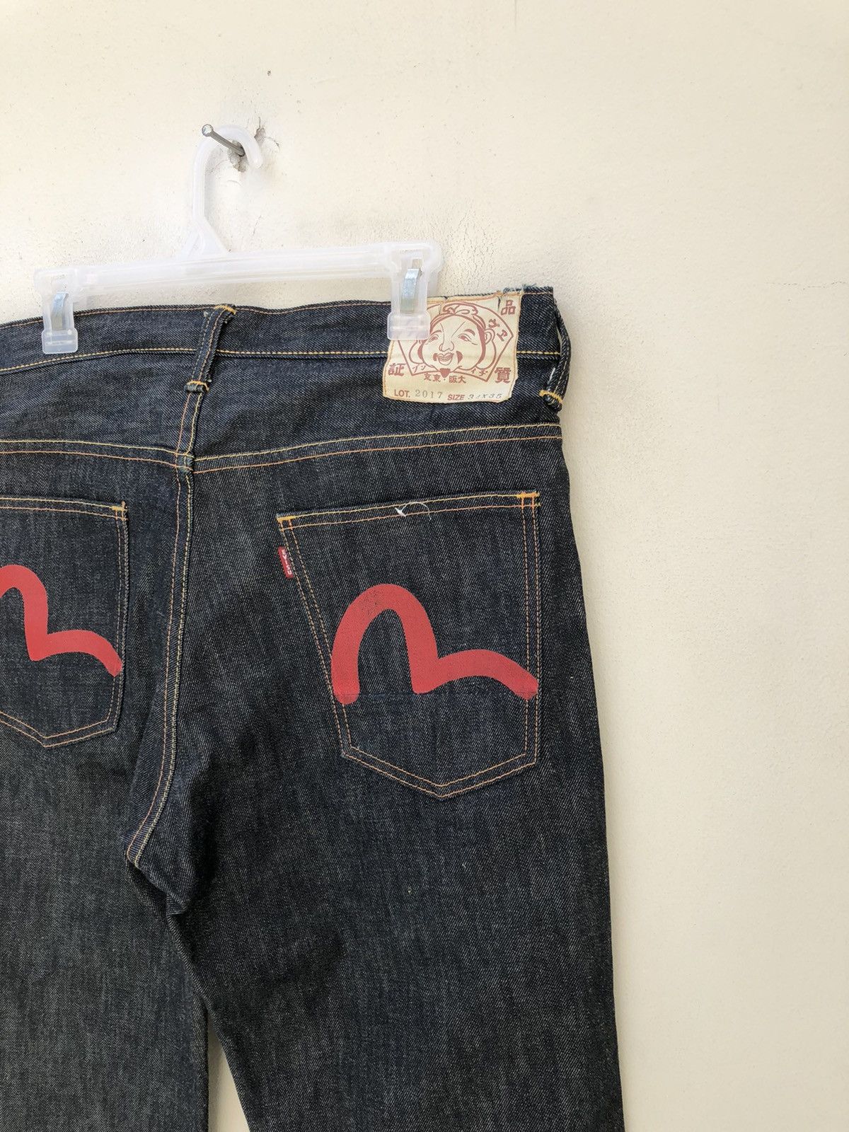 Evisu RARE!!! Vintage Evisu Japan Dark Blue Denim Flare Jeans Size US 34 / EU 50 - 9 Thumbnail