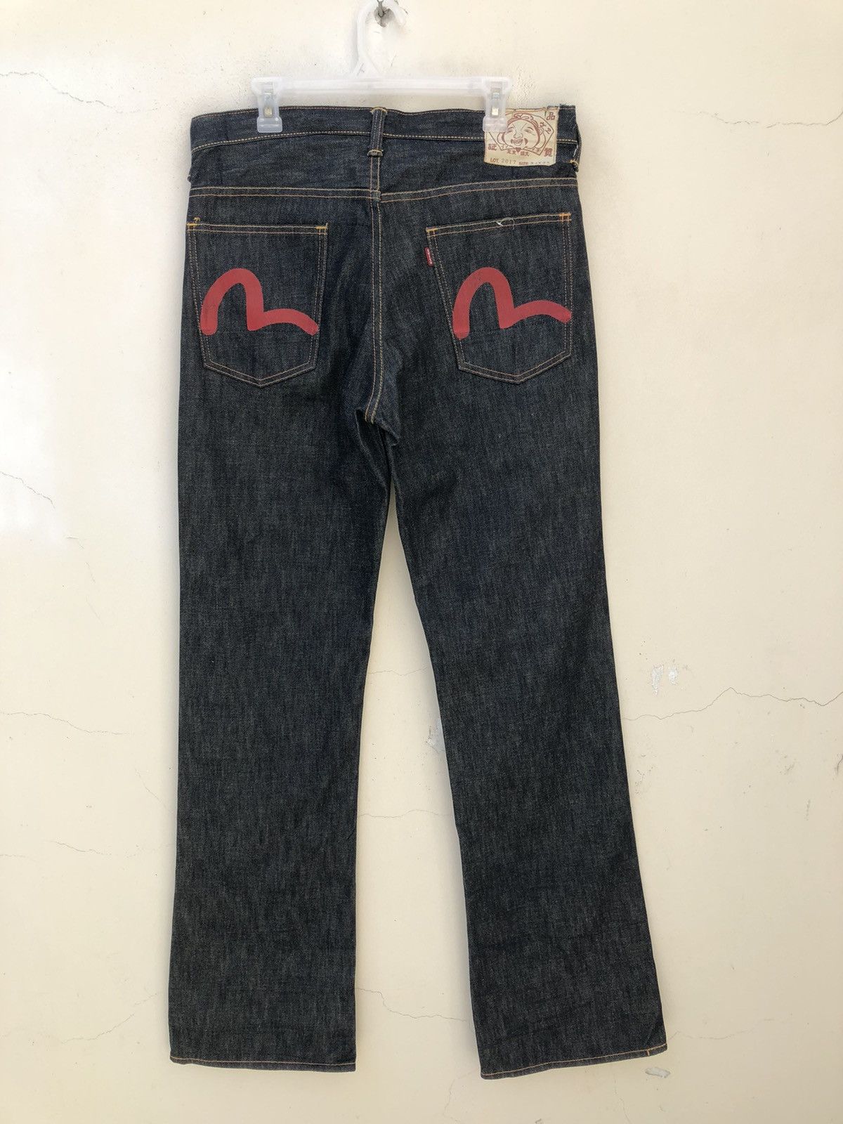 Evisu RARE!!! Vintage Evisu Japan Dark Blue Denim Flare Jeans Size US 34 / EU 50 - 6 Thumbnail