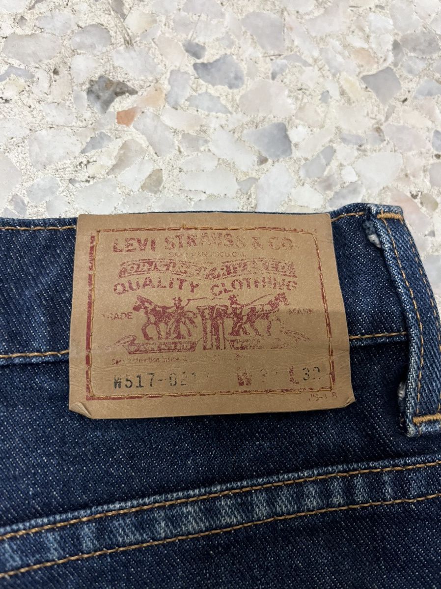 Levi's Vintage Levi’s 517 distressed denim bootcut jeans Size 29" - 3 Thumbnail