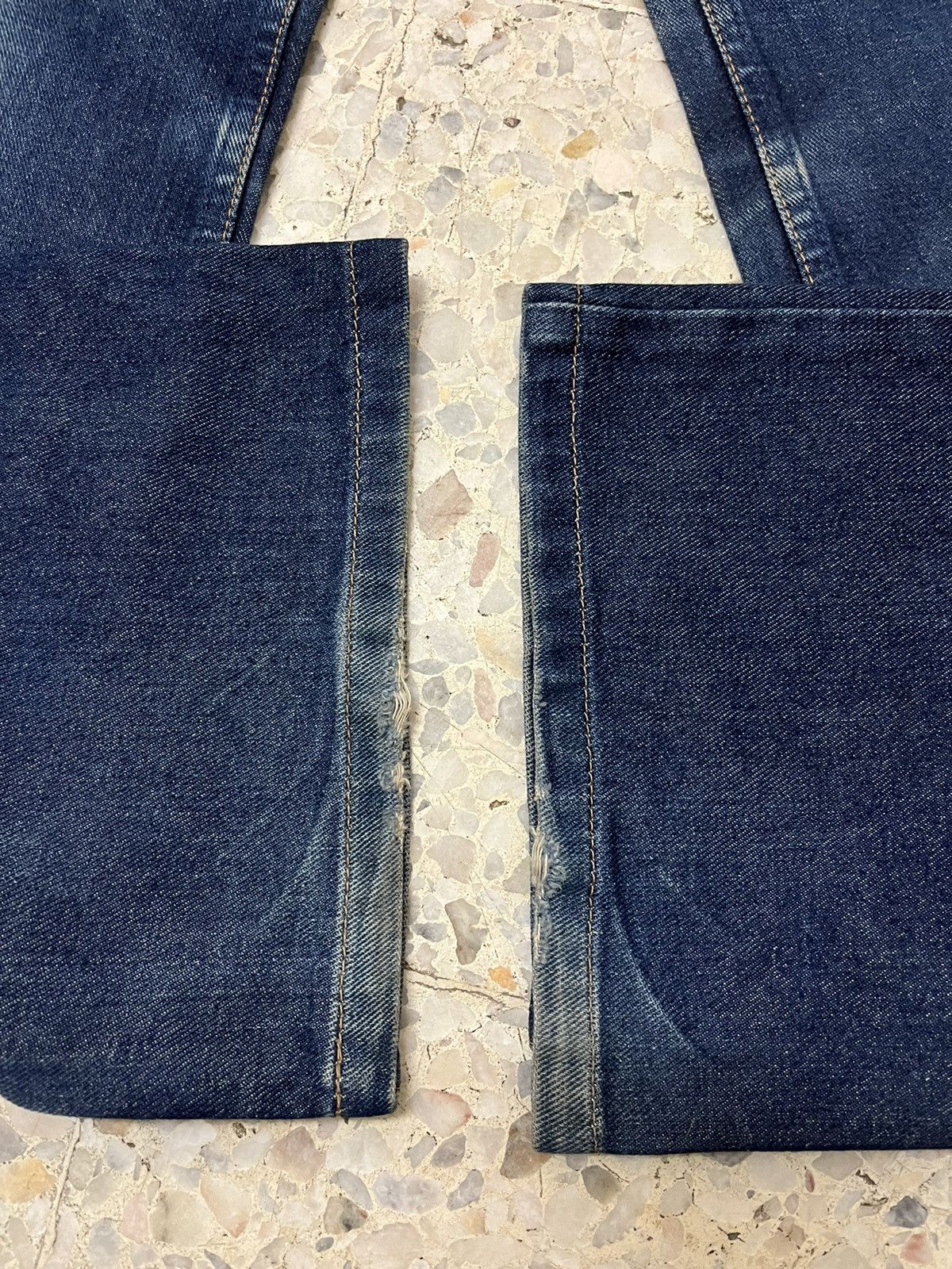 Levi's Vintage Levi’s 517 distressed denim bootcut jeans Size 29" - 9 Thumbnail