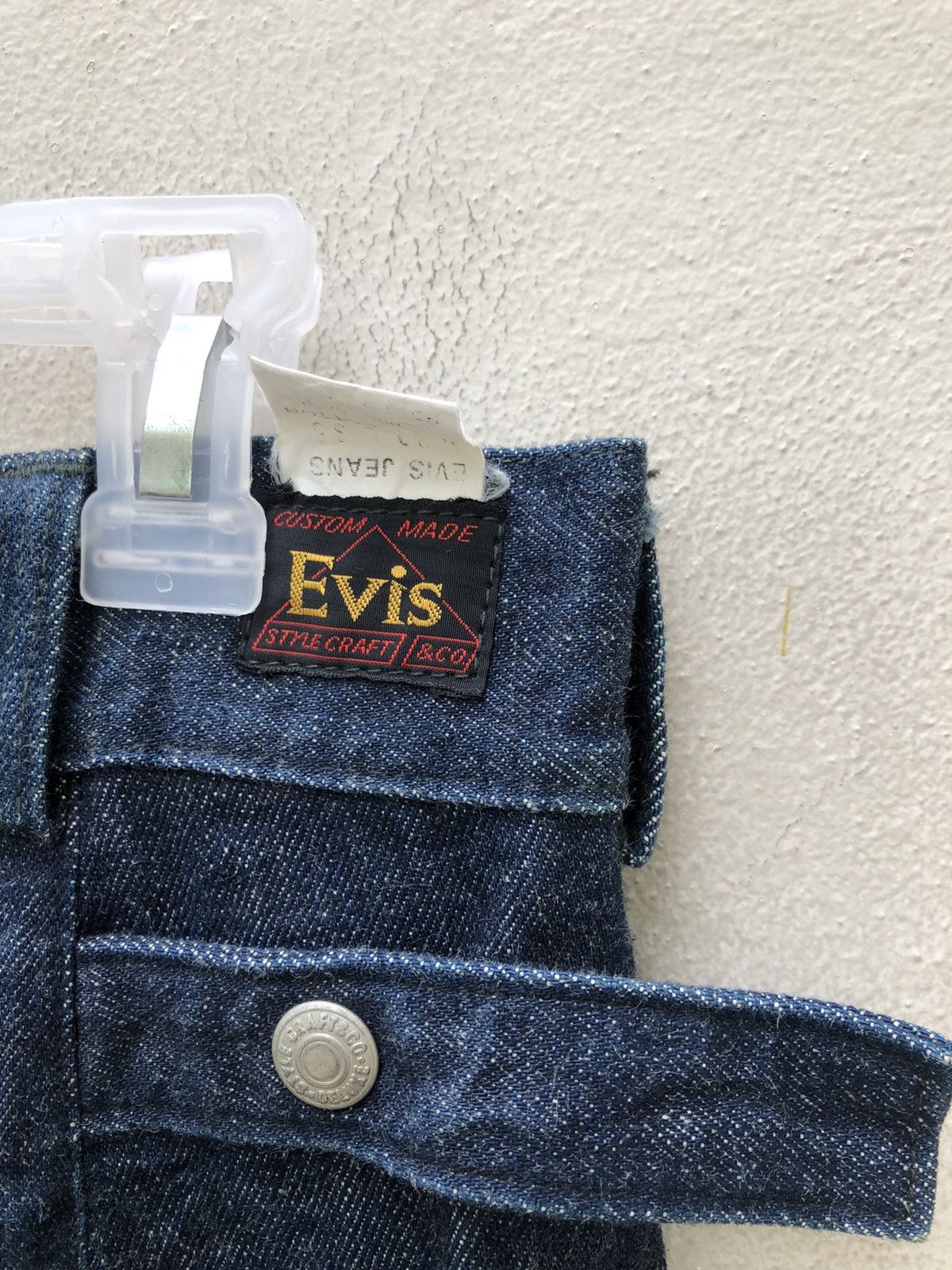 Evisu 90s EVISU EVIS Heavy Thick Baggy Denim Cropped Cargo Pant Size US 31 - 17 Thumbnail