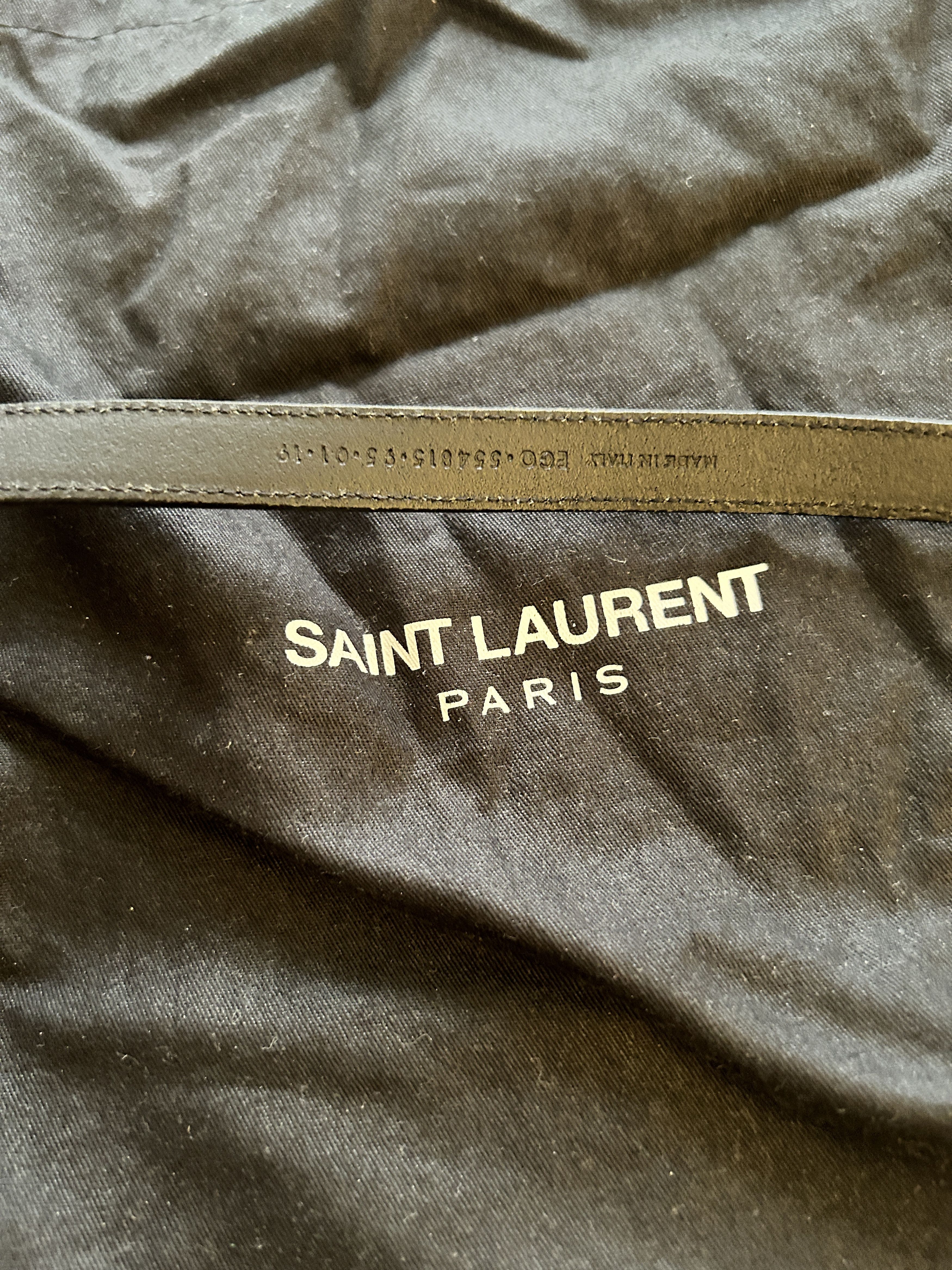 Saint Laurent Paris (size 105) belt black western double wrap skinny thin YSL Size ONE SIZE - 2 Thumbnail
