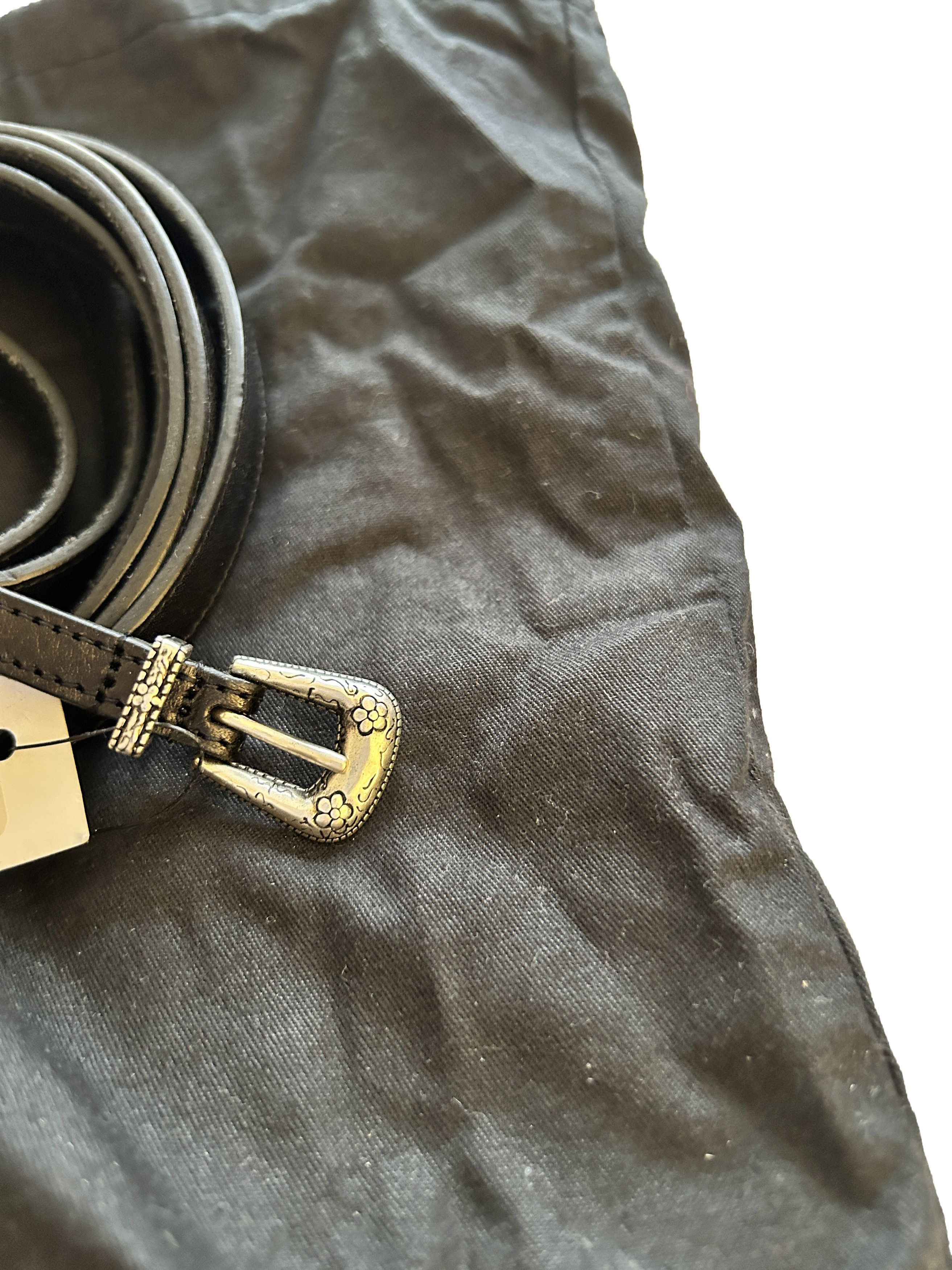 Saint Laurent Paris (size 105) belt black western double wrap skinny thin YSL Size ONE SIZE - 4 Thumbnail