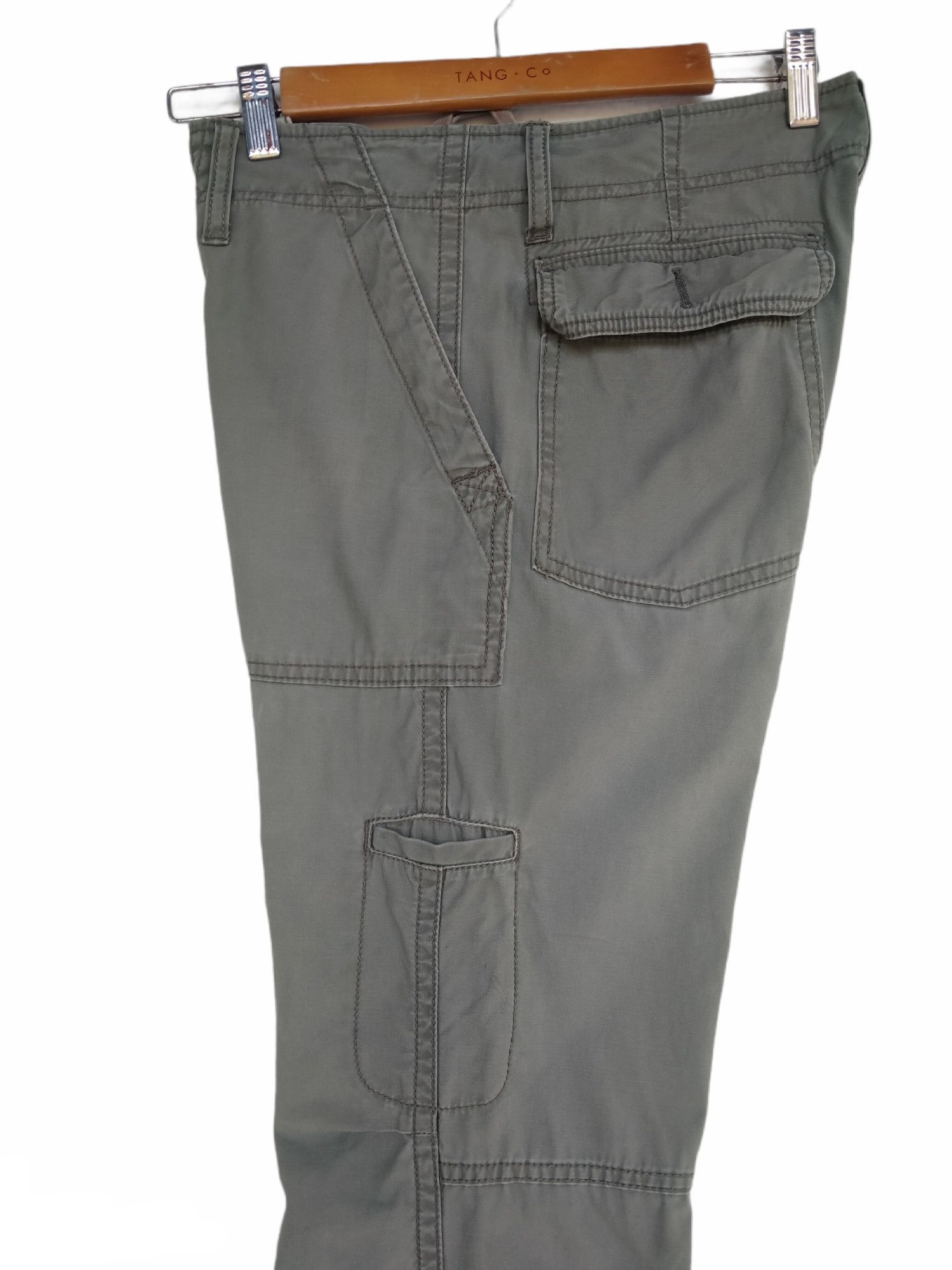 Japanese Brand Vintage Back Number Fatigue Easy Cargo Biker Trouser Pants Size US 32 / EU 48 - 8 Thumbnail