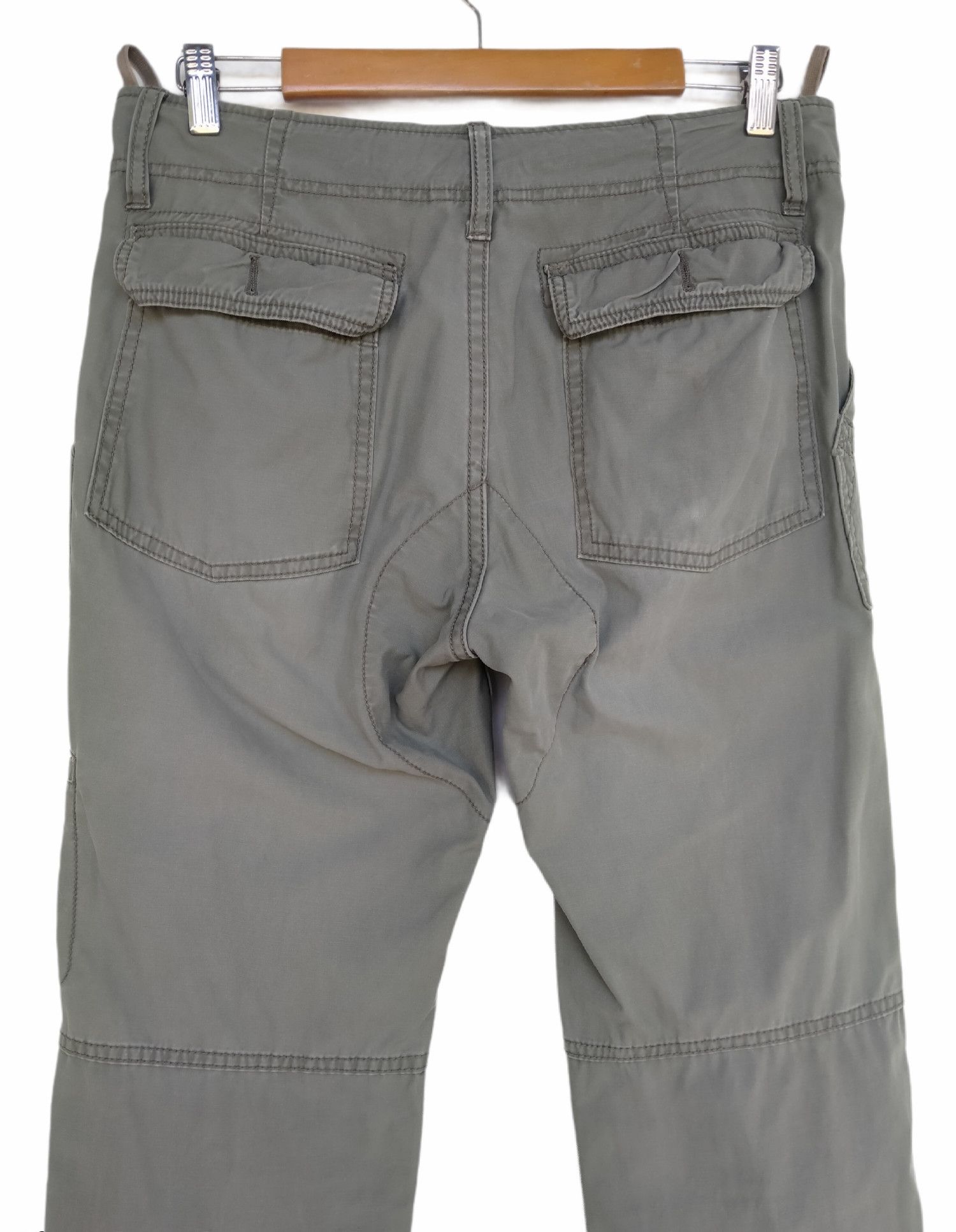 Japanese Brand Vintage Back Number Fatigue Easy Cargo Biker Trouser Pants Size US 32 / EU 48 - 6 Thumbnail