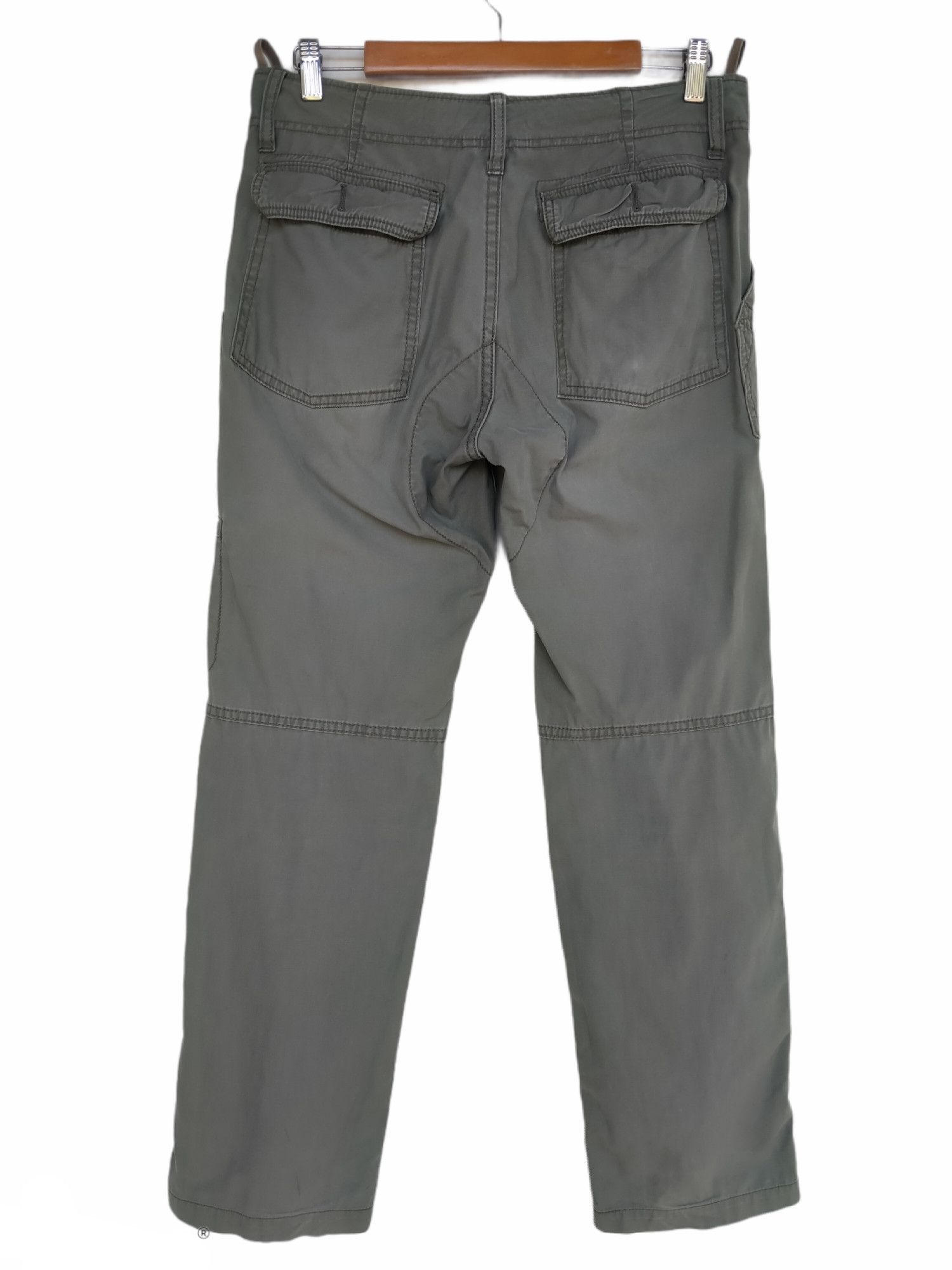 Japanese Brand Vintage Back Number Fatigue Easy Cargo Biker Trouser Pants Size US 32 / EU 48 - 3 Thumbnail