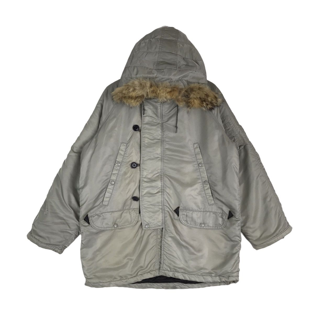 Vintage Vintage Parka Military Hoodie Zip Up Jacket Size US L / EU 52-54 / 3 - 1 Thumbnail