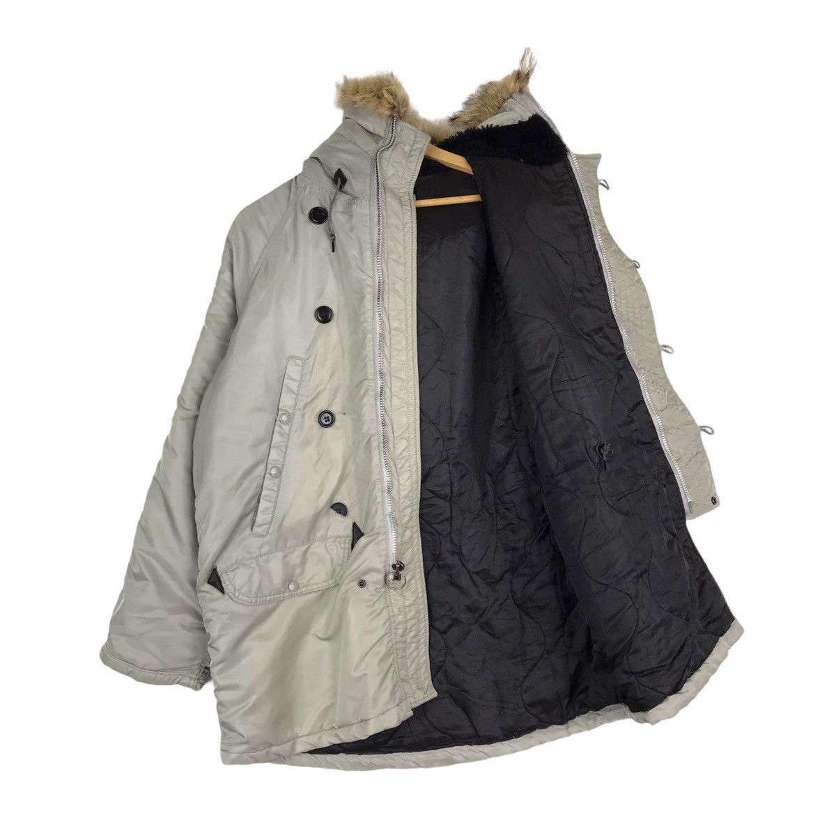 Vintage Vintage Parka Military Hoodie Zip Up Jacket Size US L / EU 52-54 / 3 - 11 Thumbnail