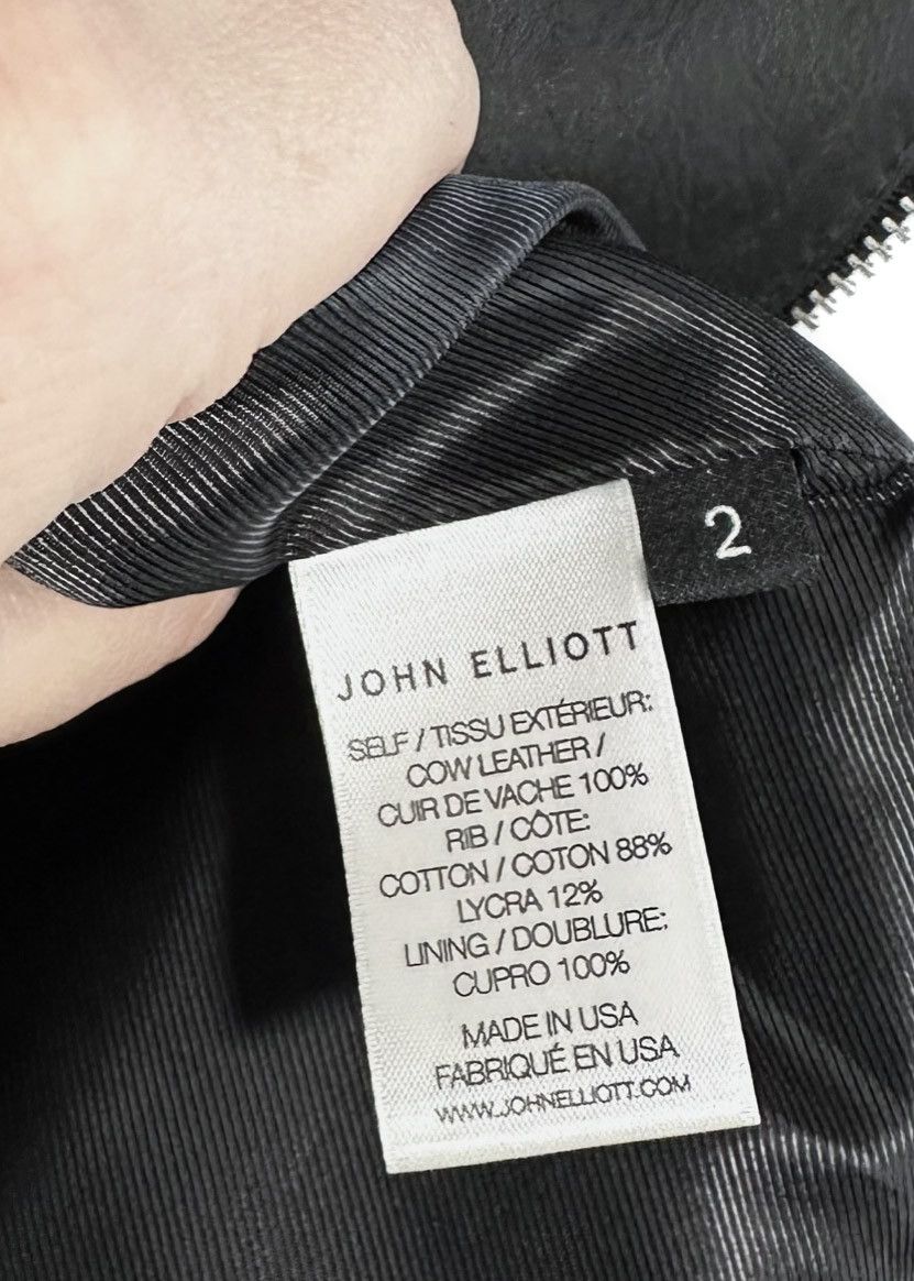 John Elliott John Elliott Black Leather Bogota Bomber Jacket Size US M / EU 48-50 / 2 - 6 Thumbnail