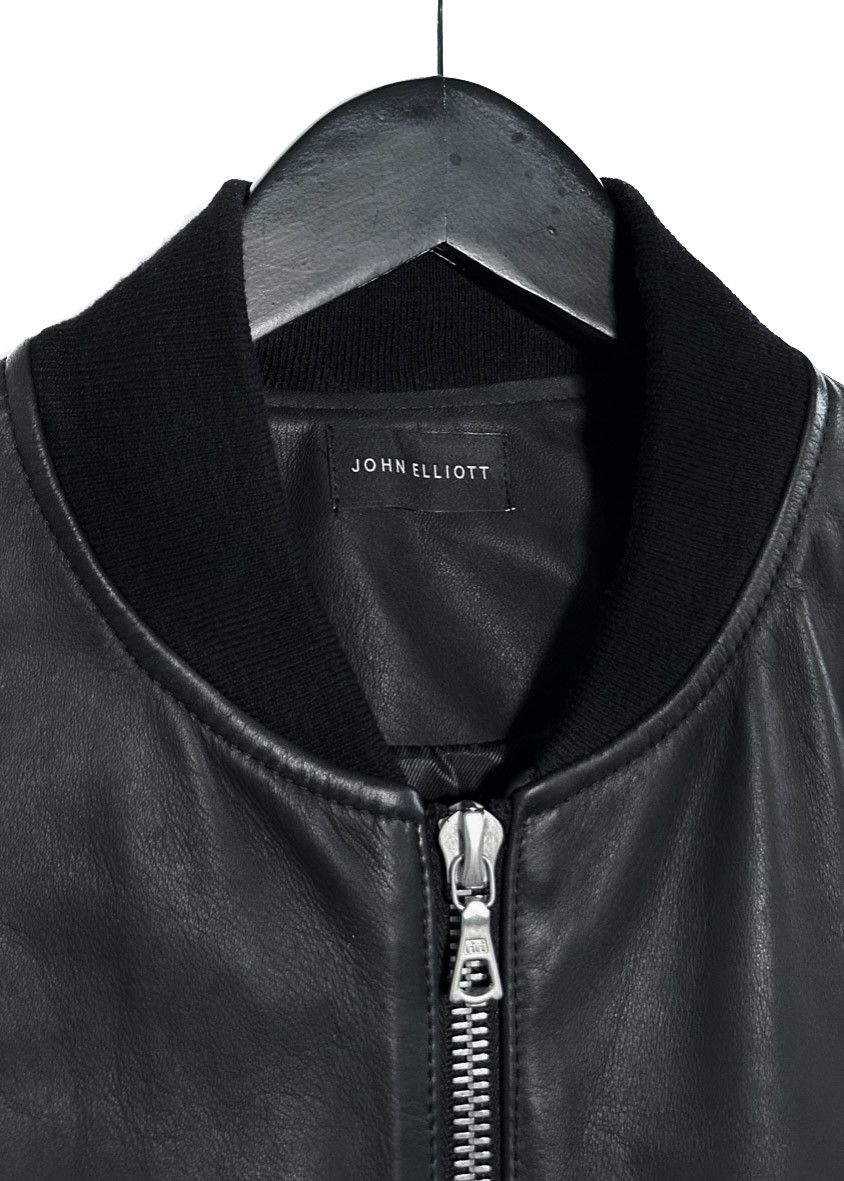 John Elliott John Elliott Black Leather Bogota Bomber Jacket Size US M / EU 48-50 / 2 - 3 Thumbnail