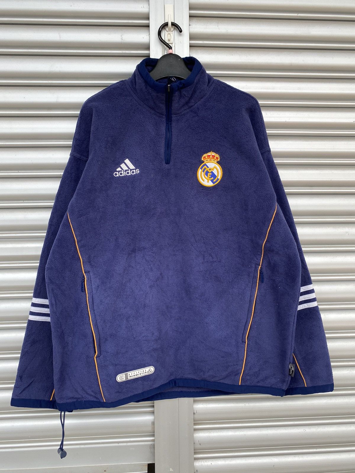 Adidas Adidas x real madrid fleece half zipper | Grailed